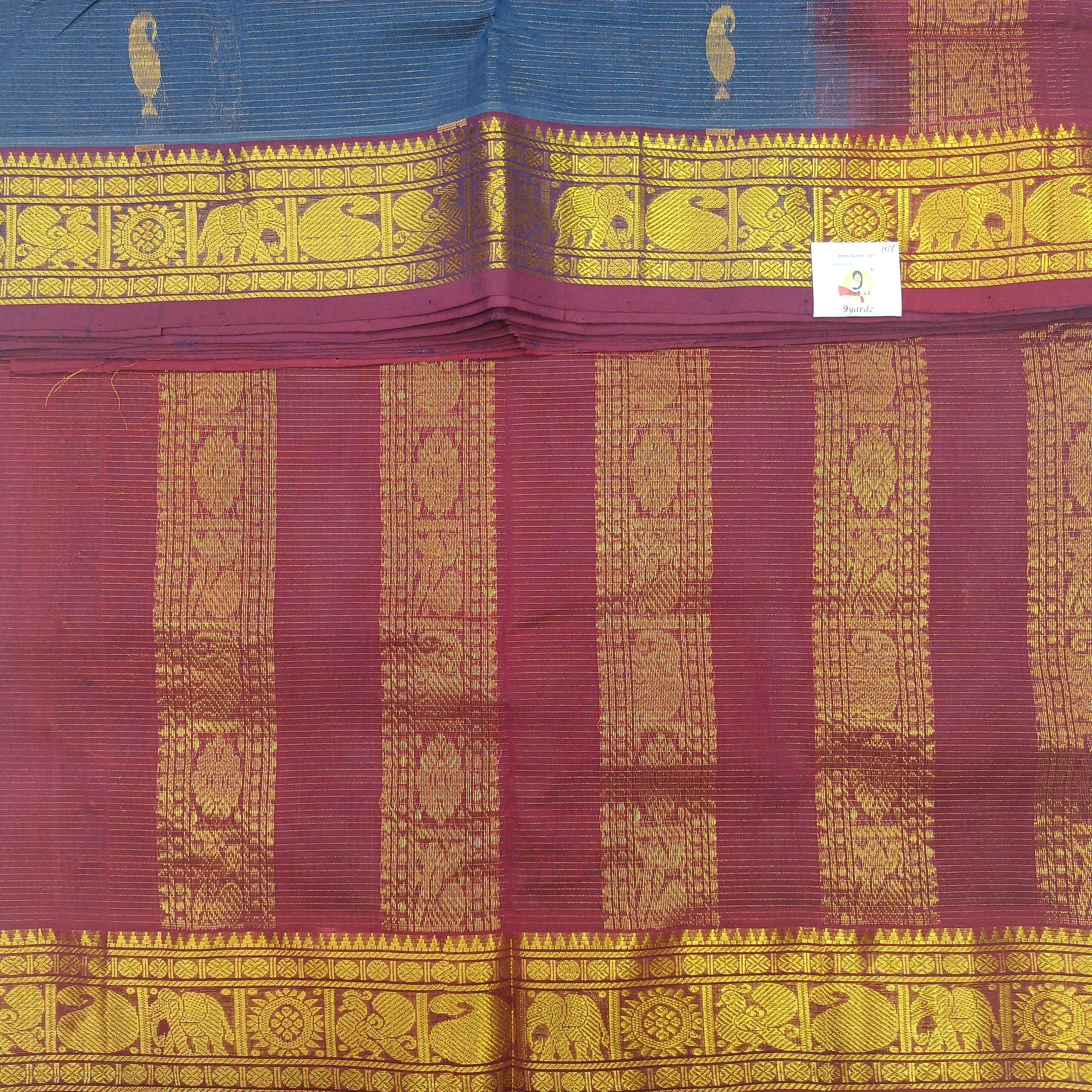 Mercirised /Semi Gadwal Cotton vairaoosi madisar