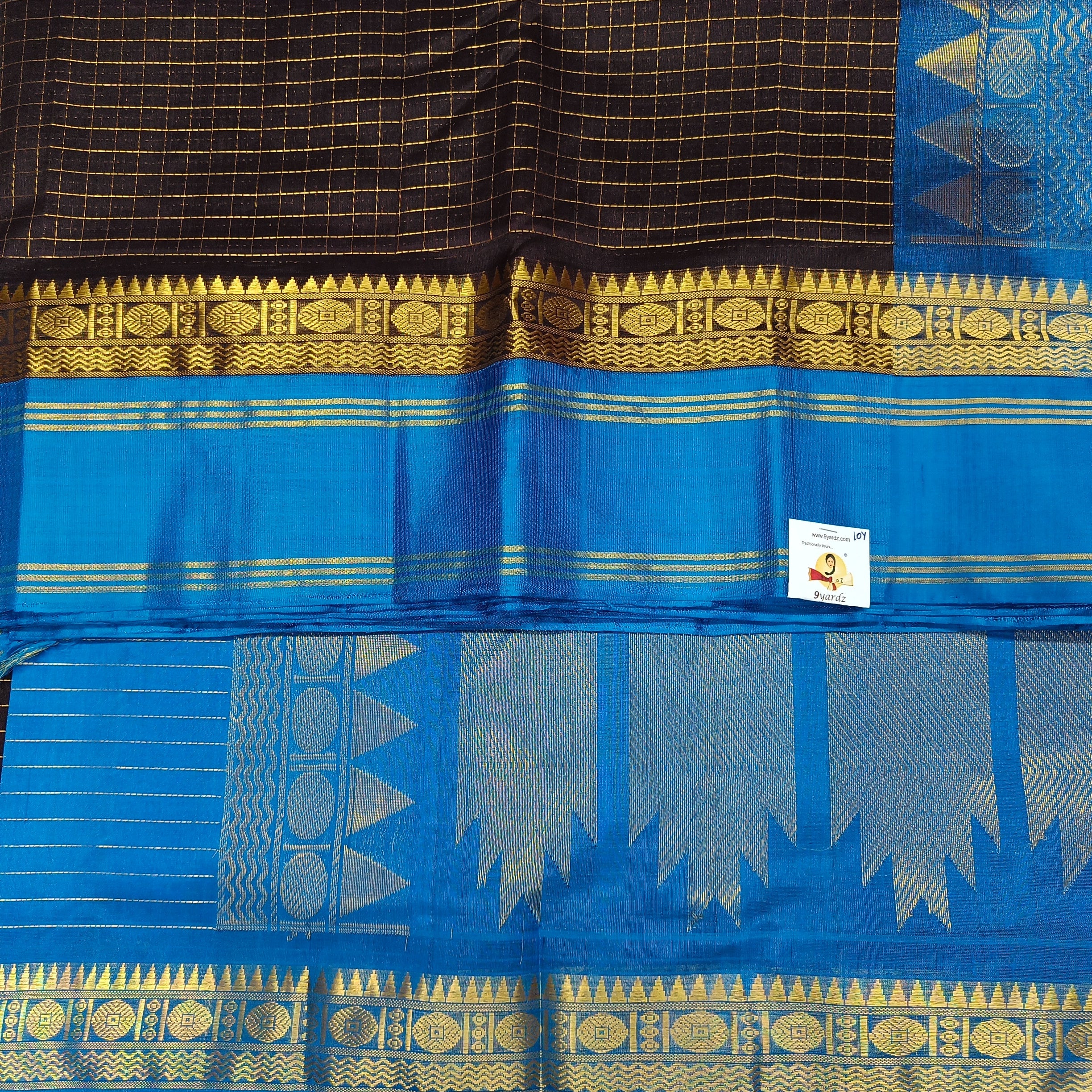Korvai 10yardz checked (PSCMK0001aug)