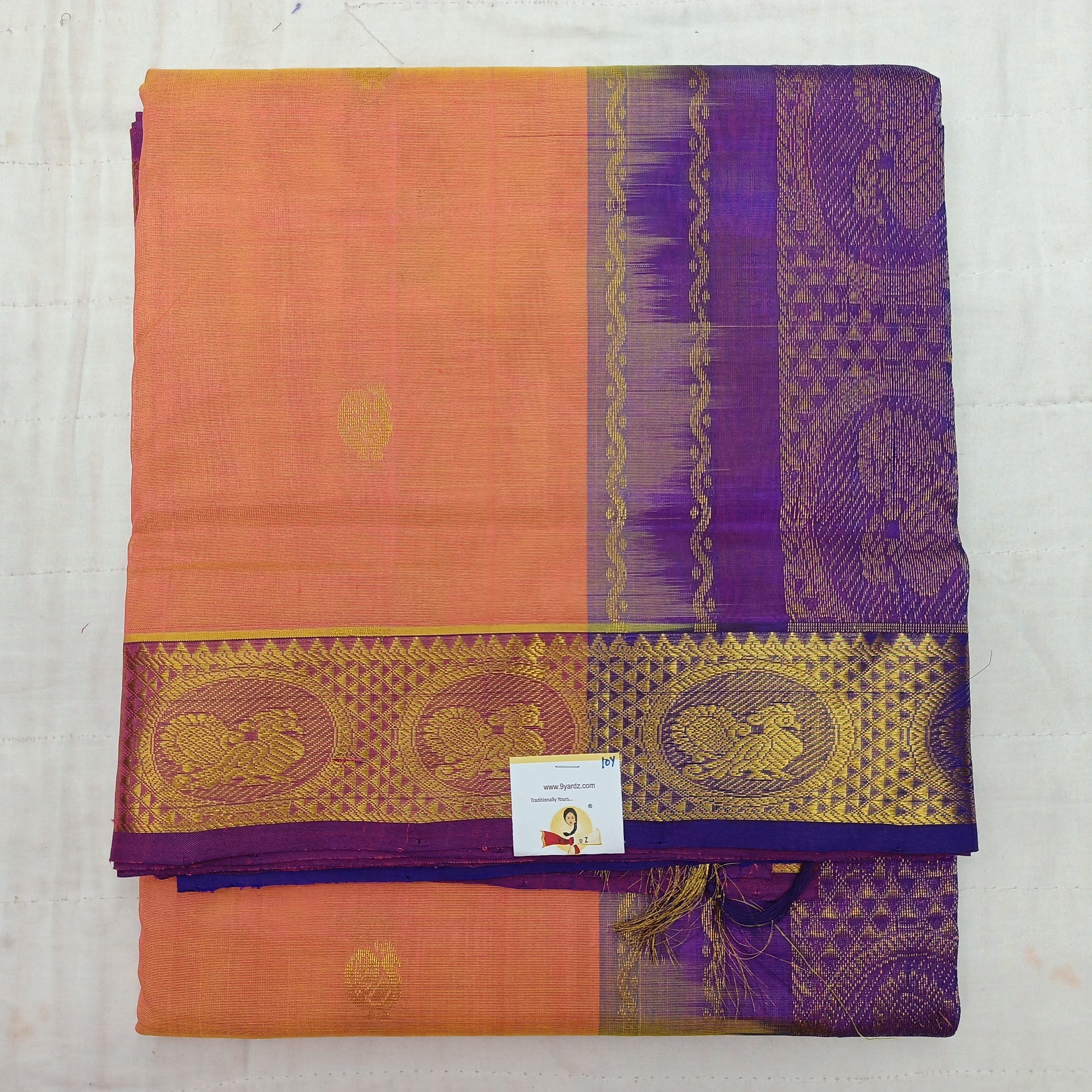 Pure Silk Cotton with butta 10 yards madisar