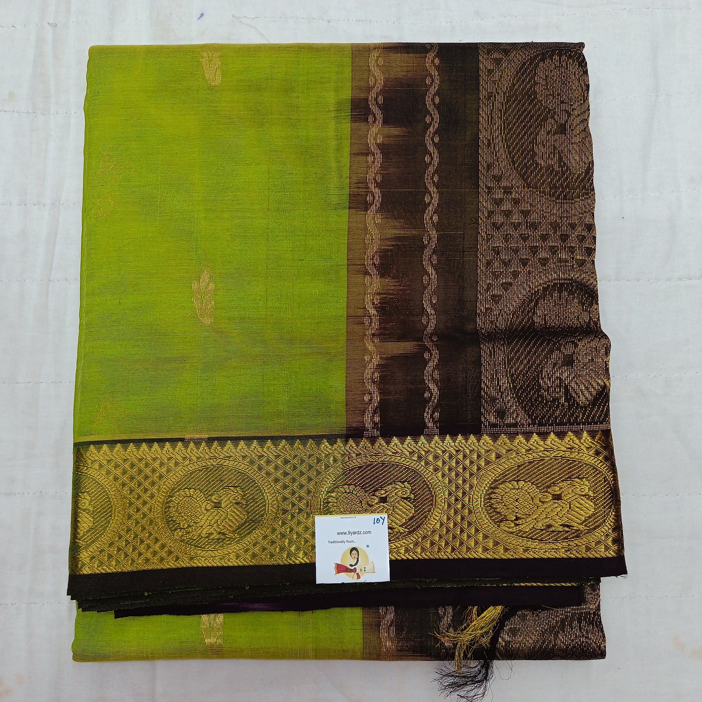 Pure Silk Cotton with butta 10 yards madisar