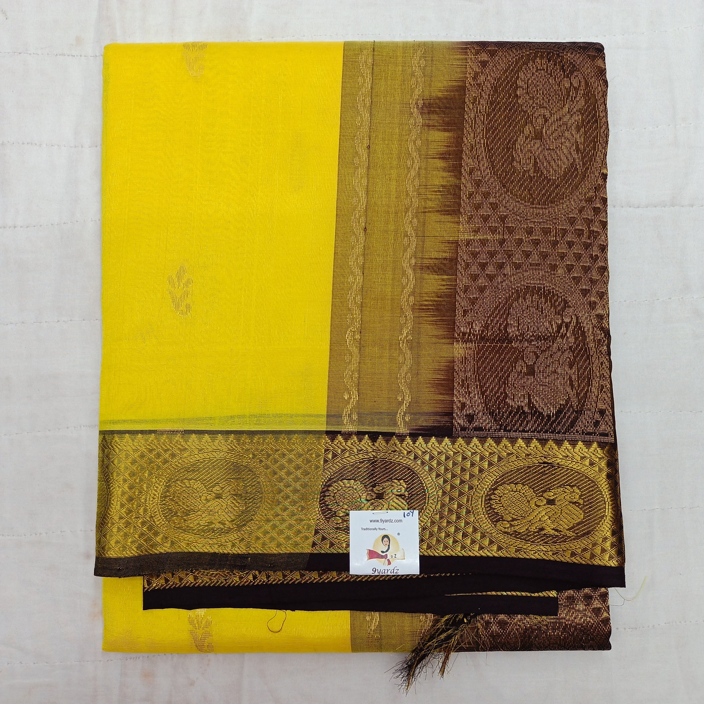 Pure Silk Cotton with butta 10 yards madisar