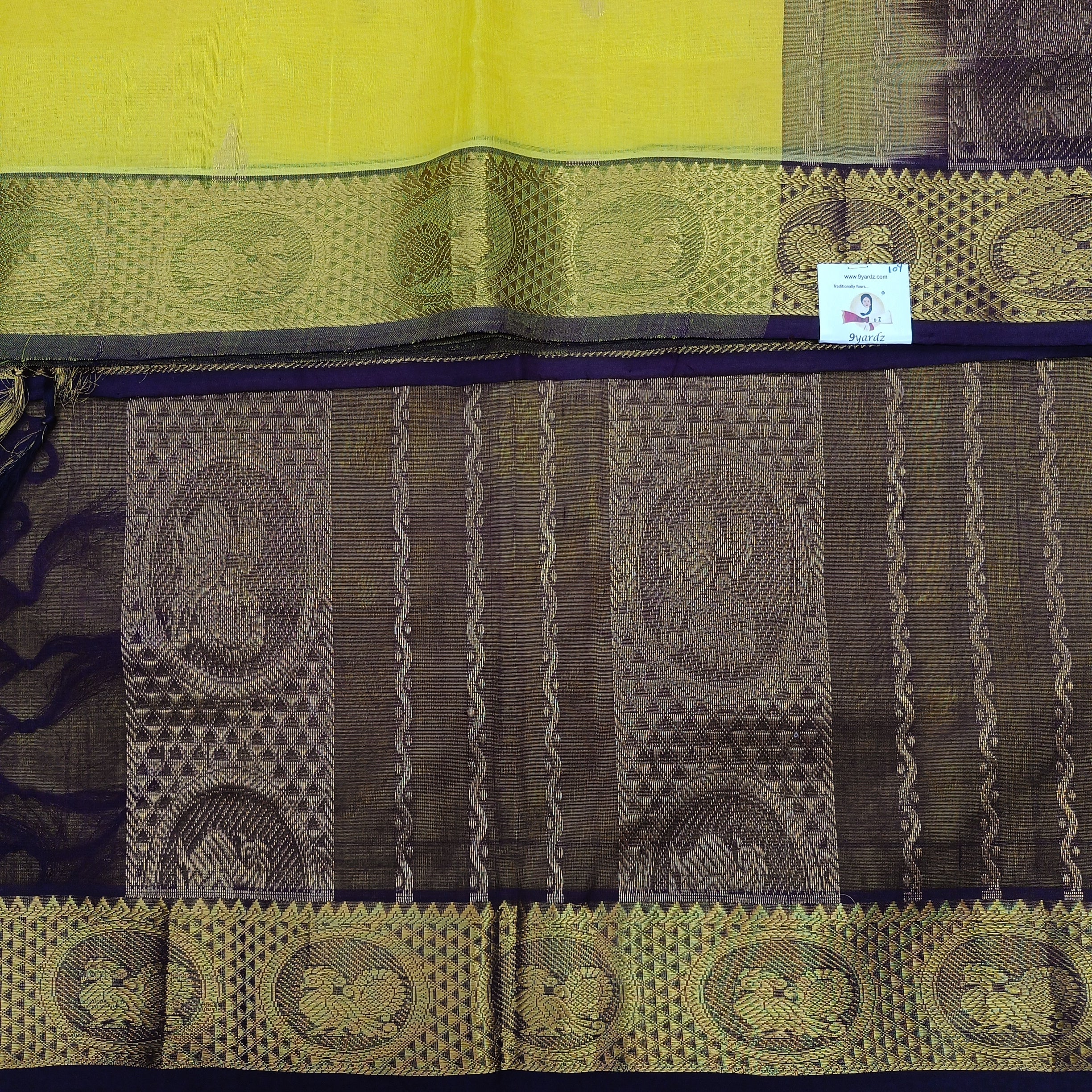 Pure Silk Cotton with butta 10 yards madisar