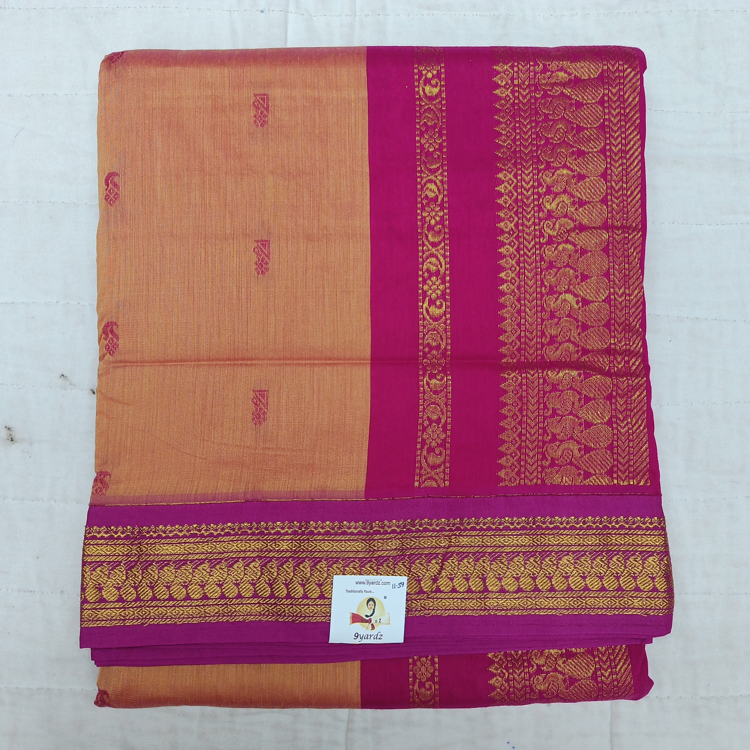 Kalyani cotton 11.5yardz(10.8mtrs)