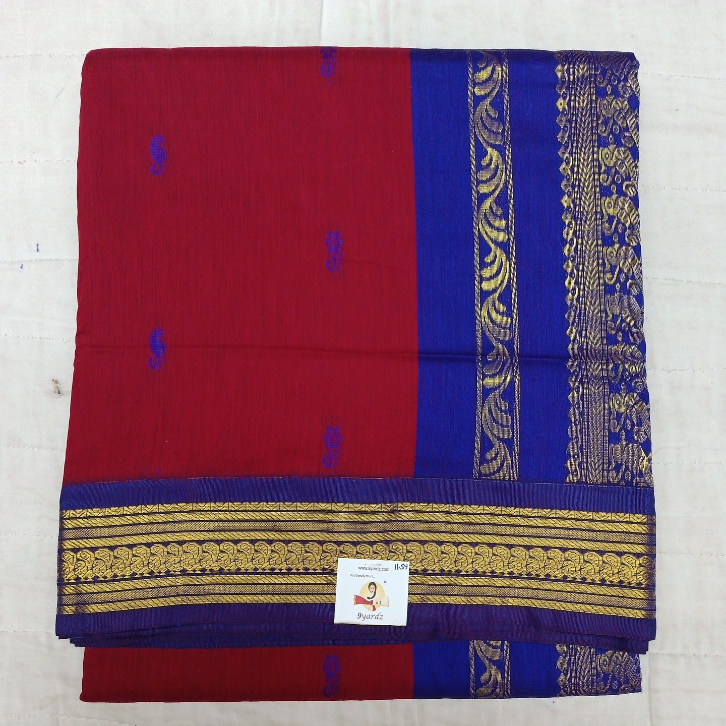 Kalyani cotton 11.5yardz(10.8mtrs)