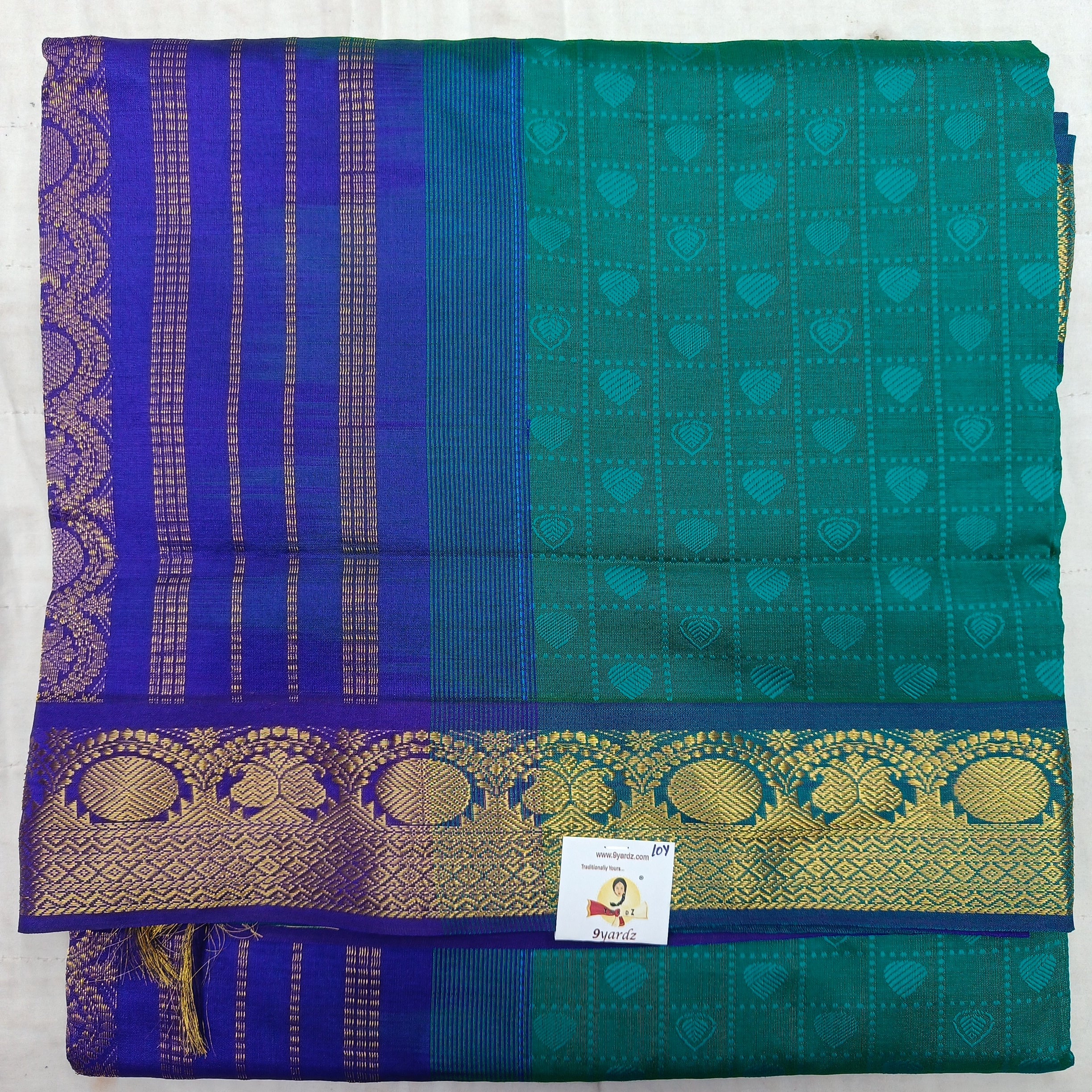 Semi Silk cotton Madisar embossed