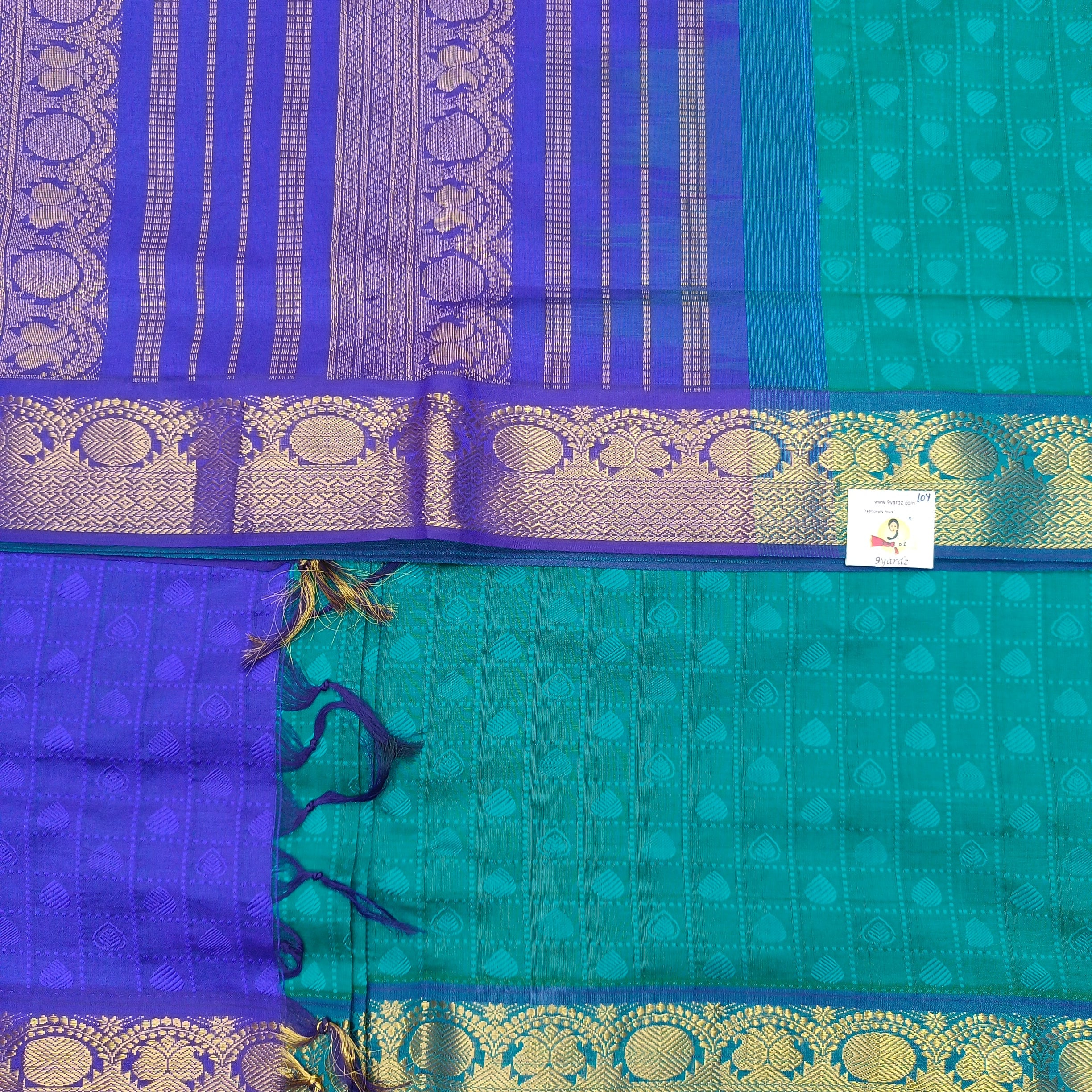 Semi Silk cotton Madisar embossed