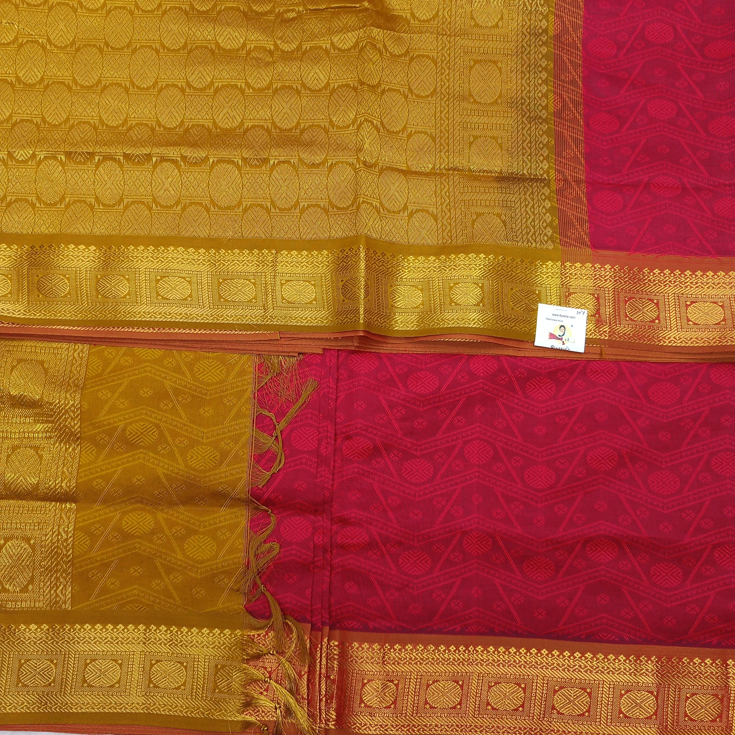 Semi Silk cotton Madisar embossed