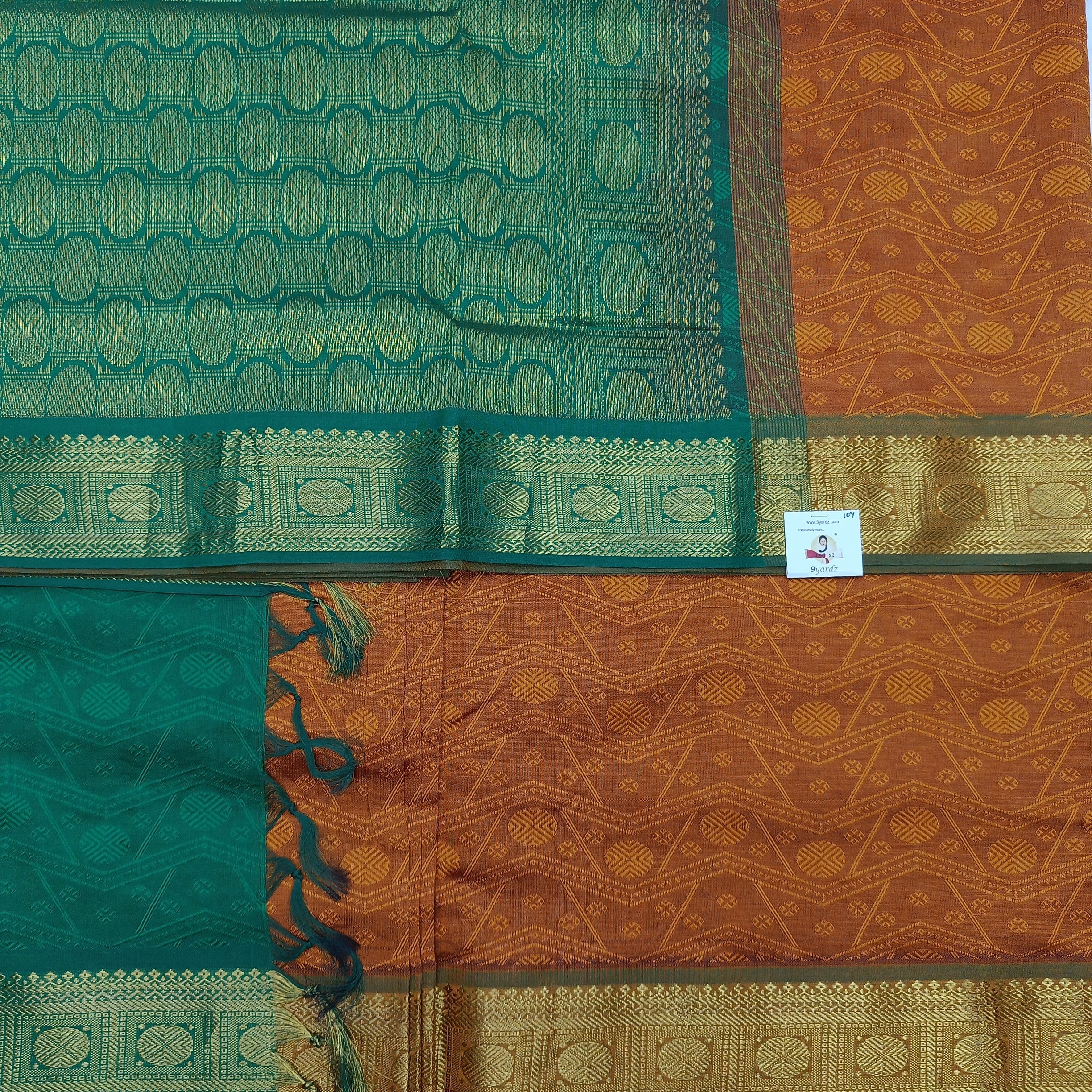 Semi Silk cotton Madisar embossed