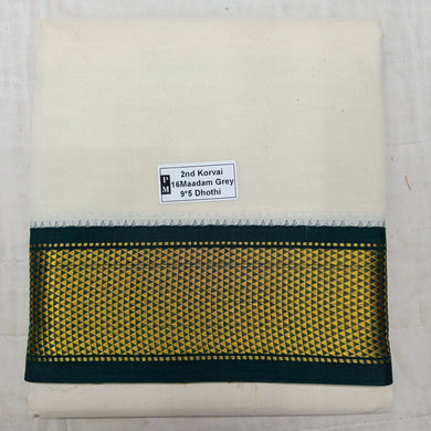 Pure cotton Muhurtham dhoti 9*5 16 maadampet