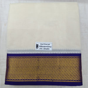 Pure cotton Muhurtham dhoti 9*5 16 maadampet