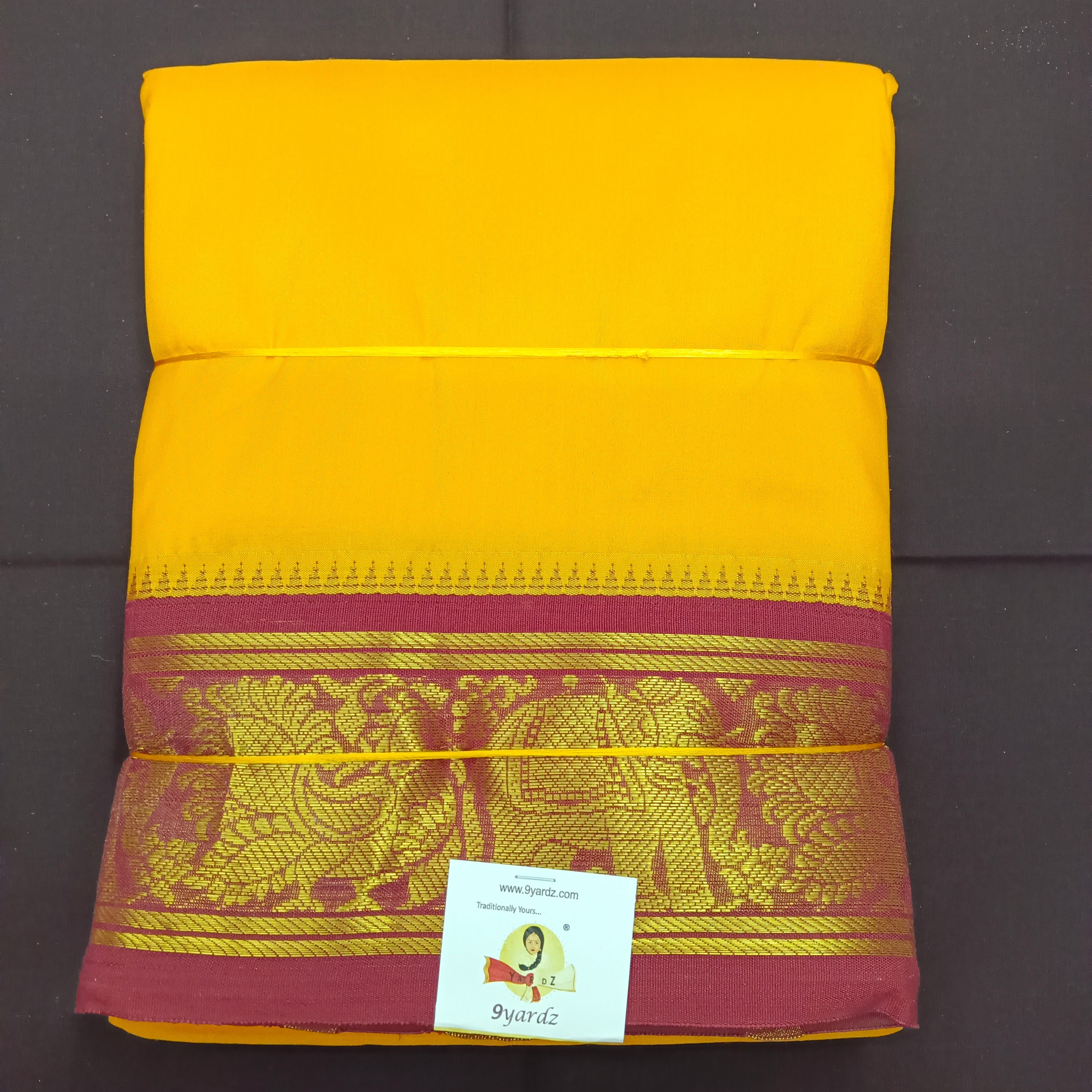 Pure silk Colour Dhoti 9*5 muzham