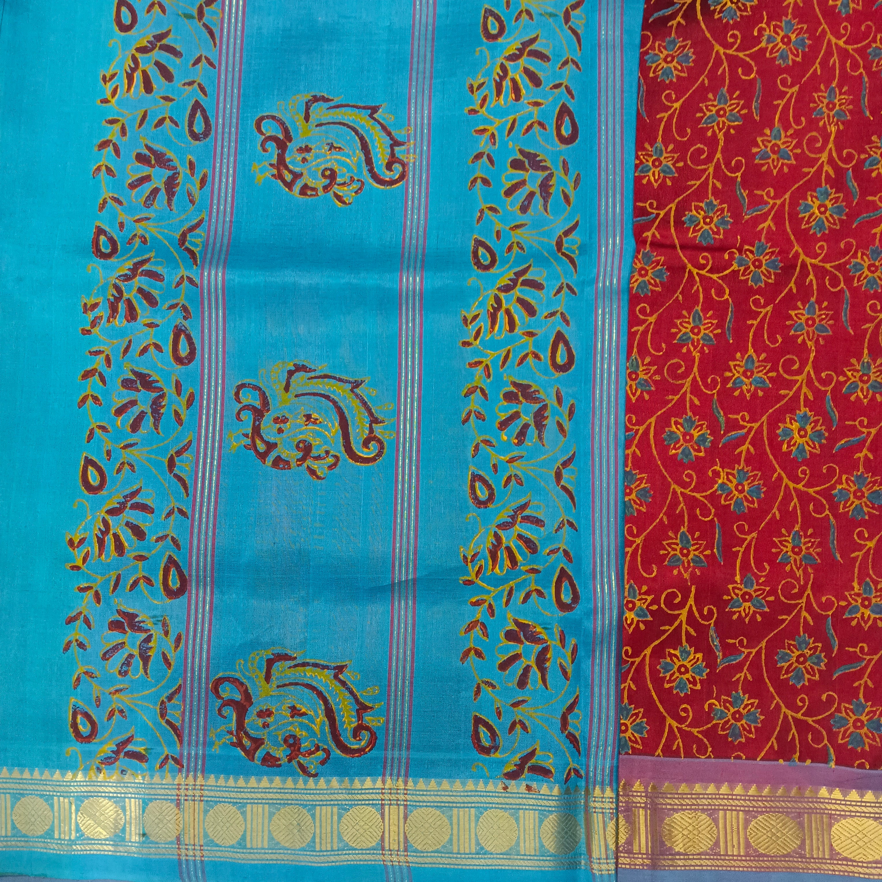 Pure silk cotton - Printed 10yards madisar