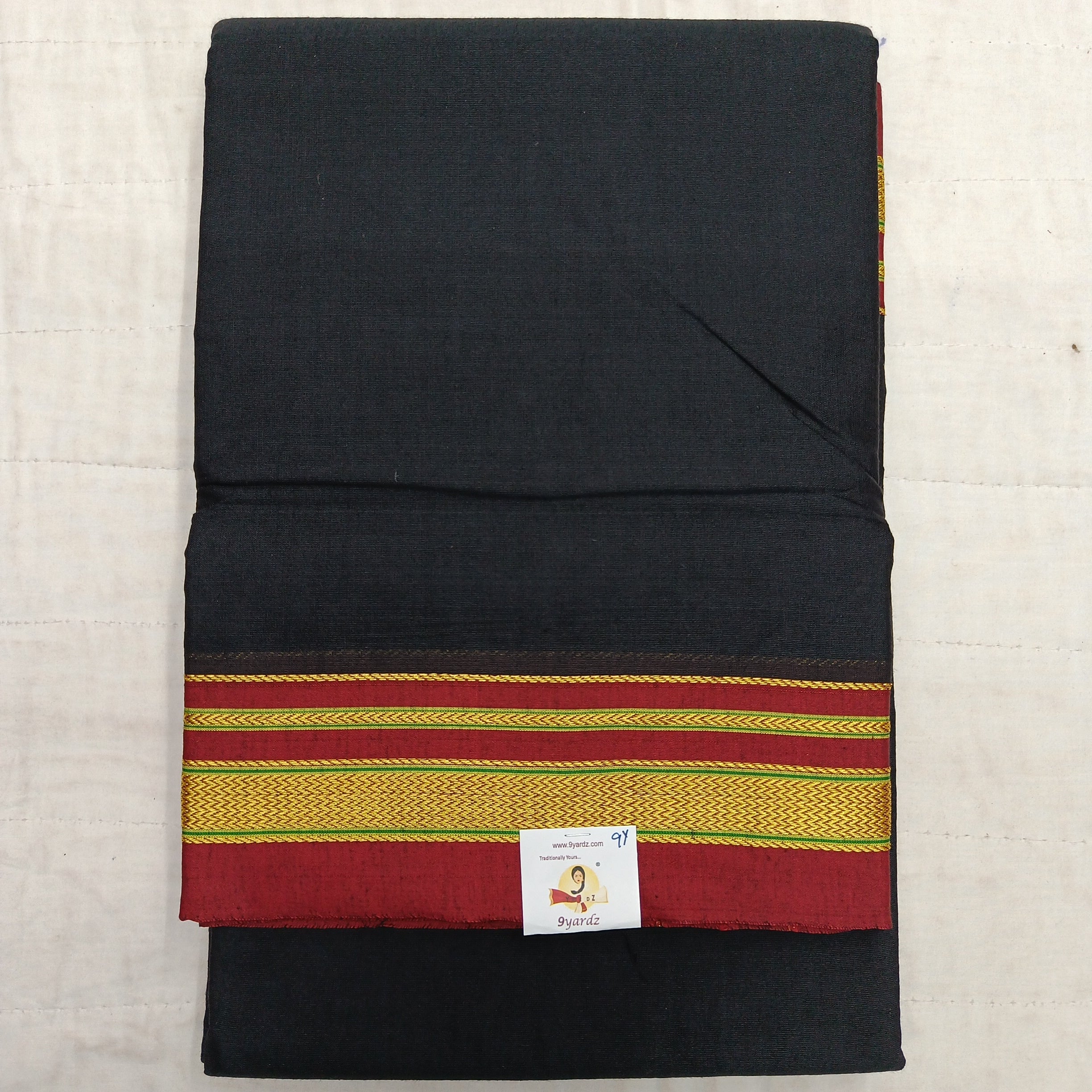 Ikkal sarees madisar plain 9yardz(with blouse)