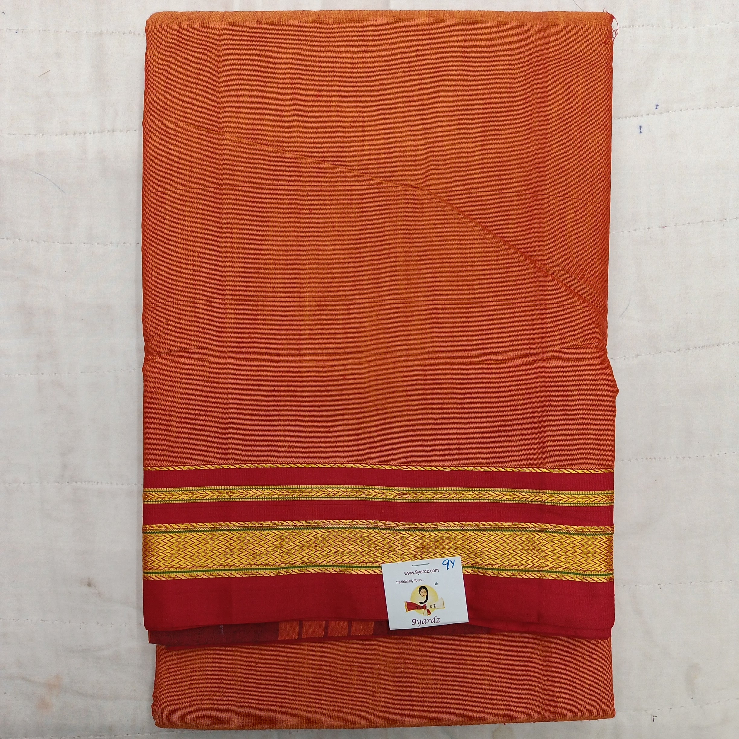 Ikkal sarees madisar plain 9yardz(with blouse)