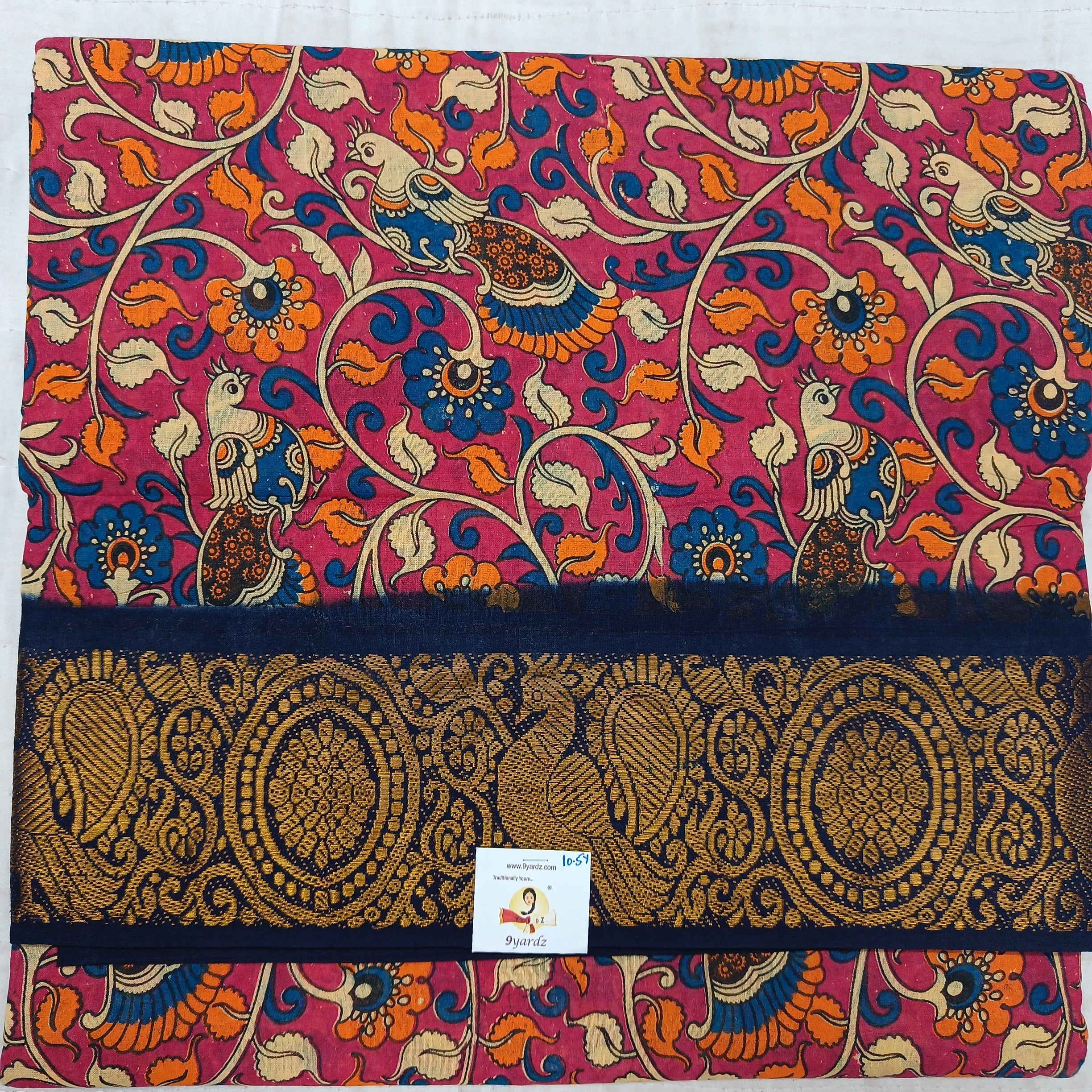 Sungudi kalamkari 10.5 yards