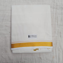 Load image into Gallery viewer, Cotton Dhothi Half Bleached 9*5