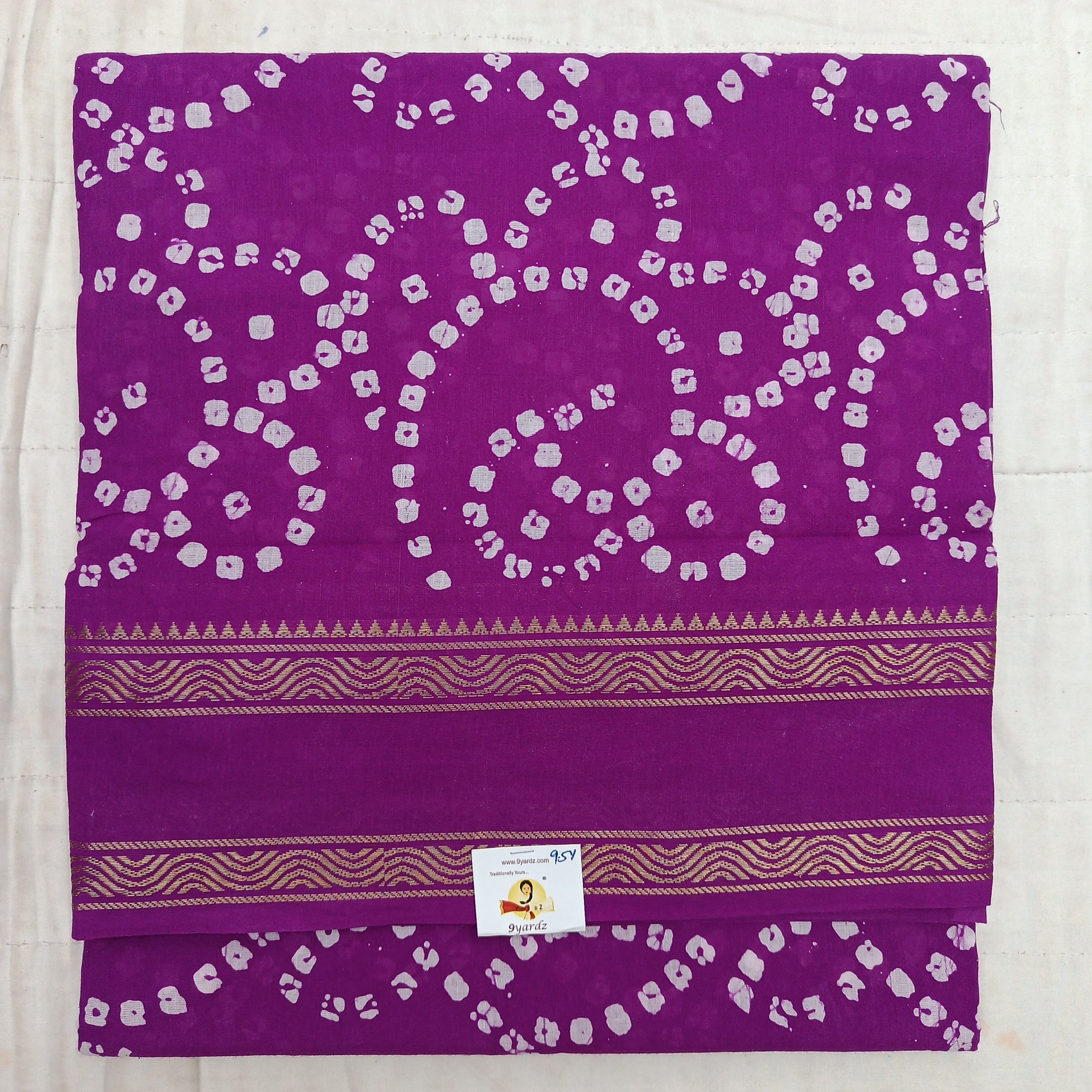 Sungudi cotton 9.5 yards madisar