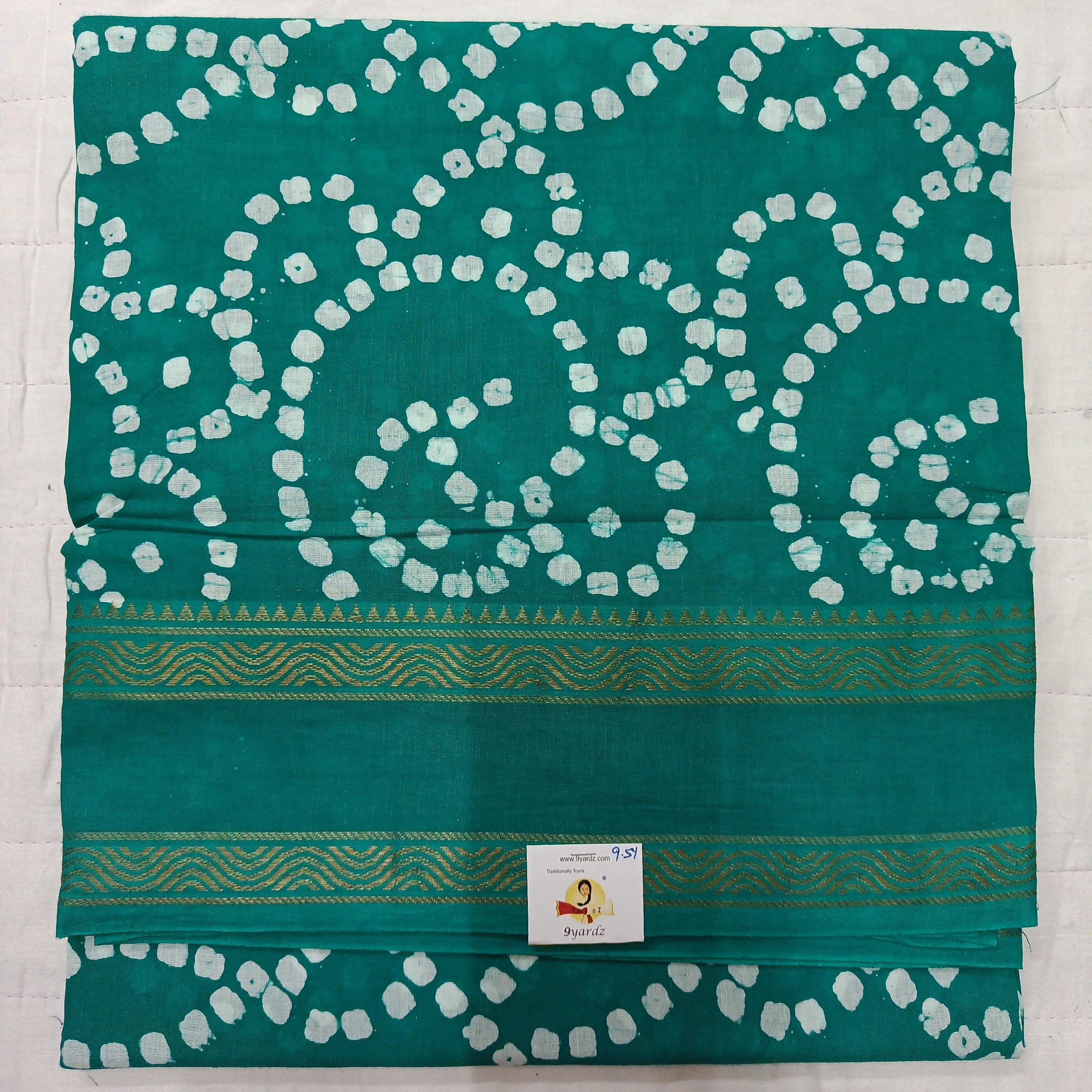Sungudi cotton 9.5 yards madisar