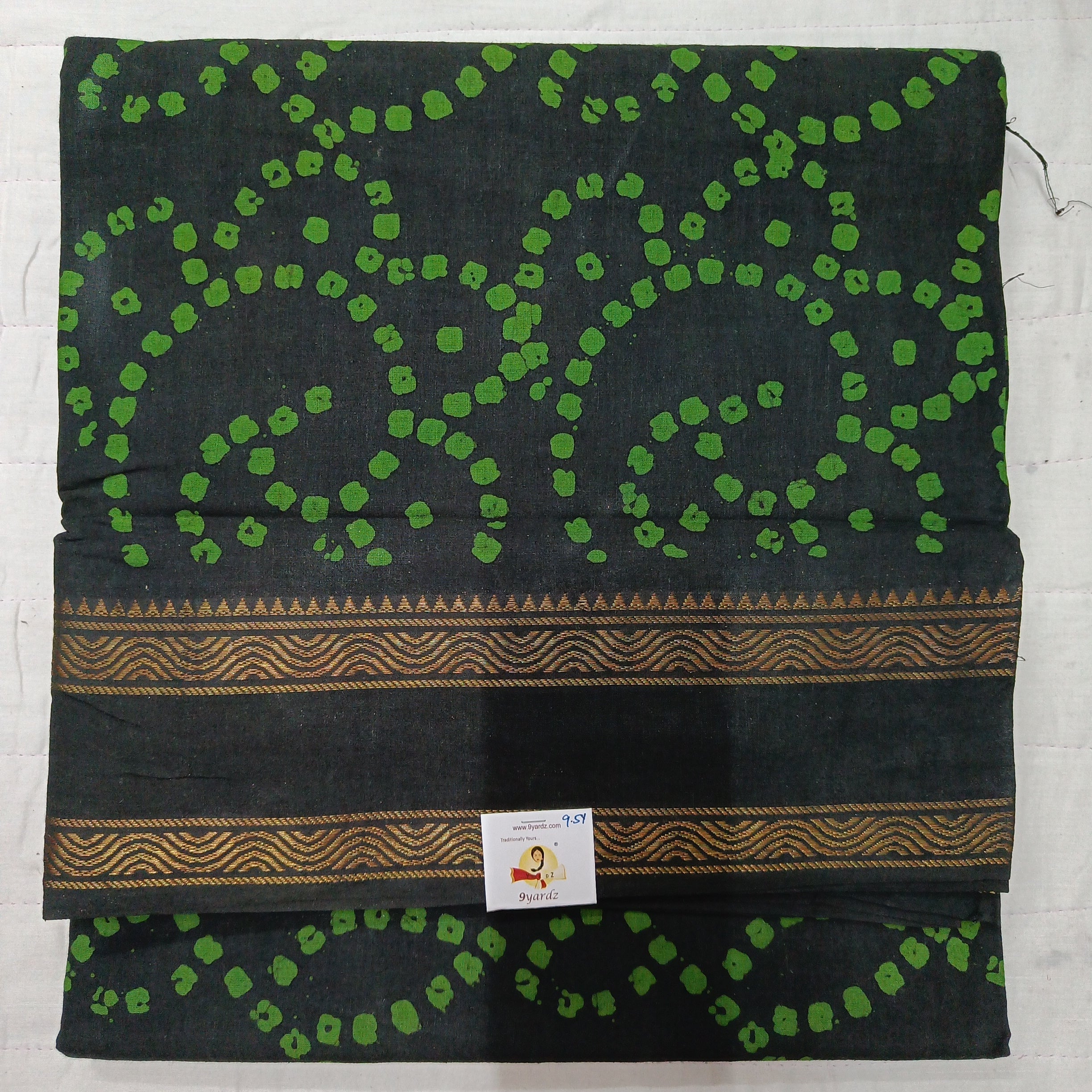 Sungudi cotton 9.5 yards madisar
