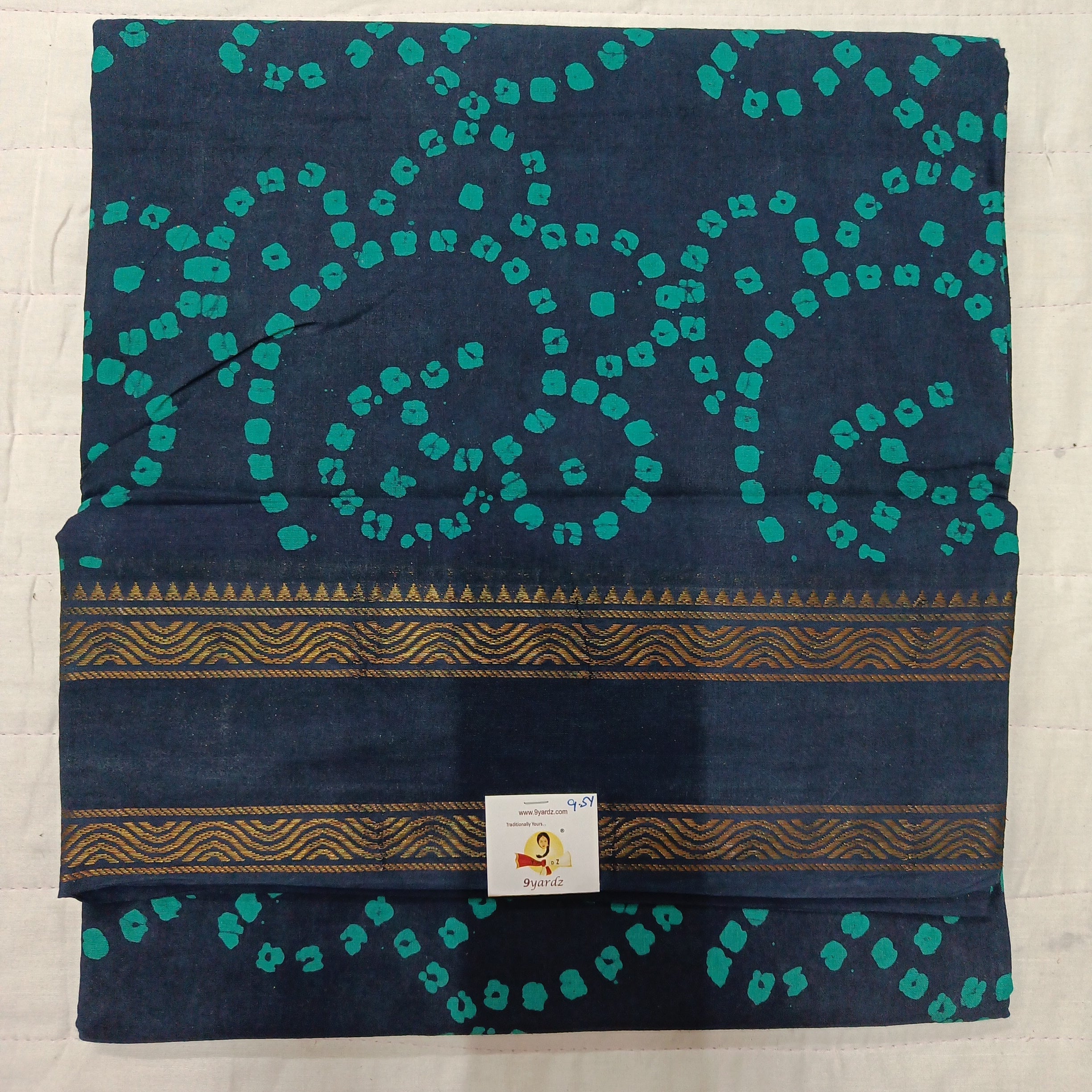 Sungudi cotton 9.5 yards madisar