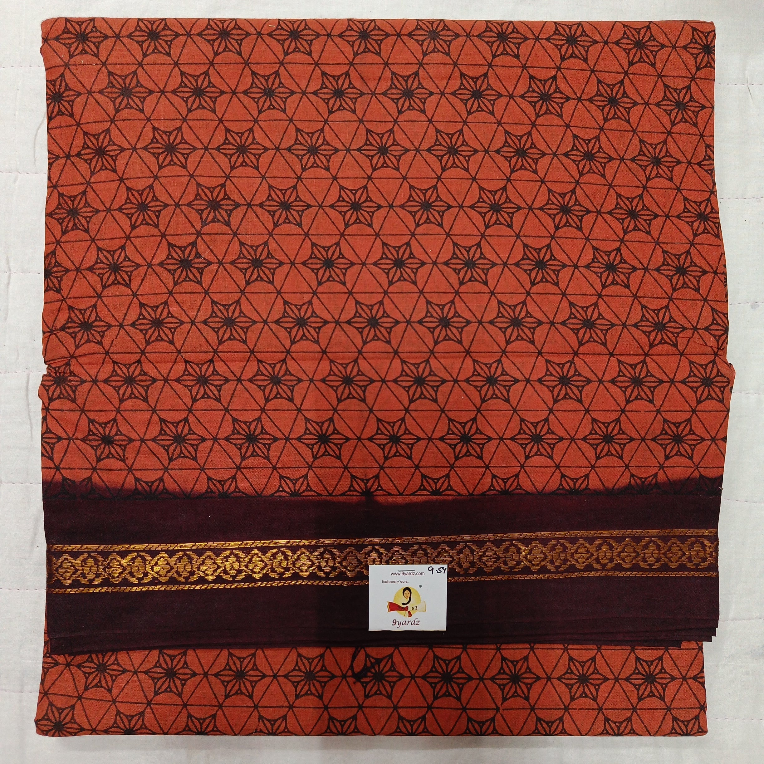 Sungudi cotton 9.5 yards madisar