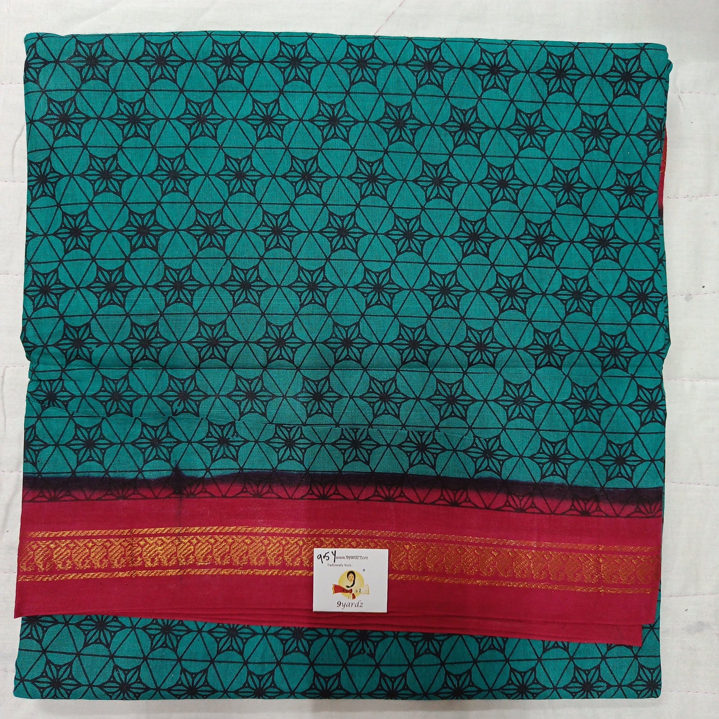 Sungudi cotton 9.5 yards madisar