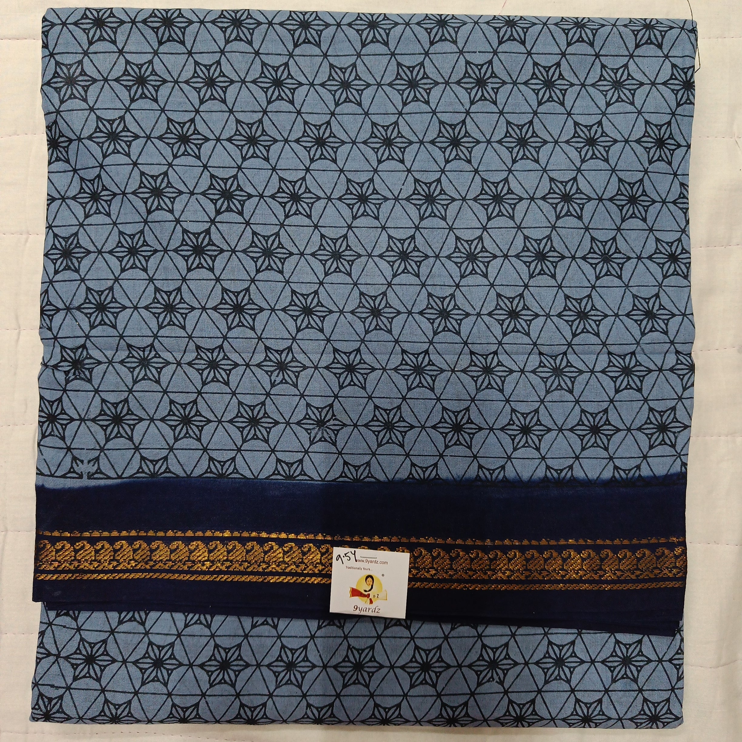 Sungudi cotton 9.5 yards madisar