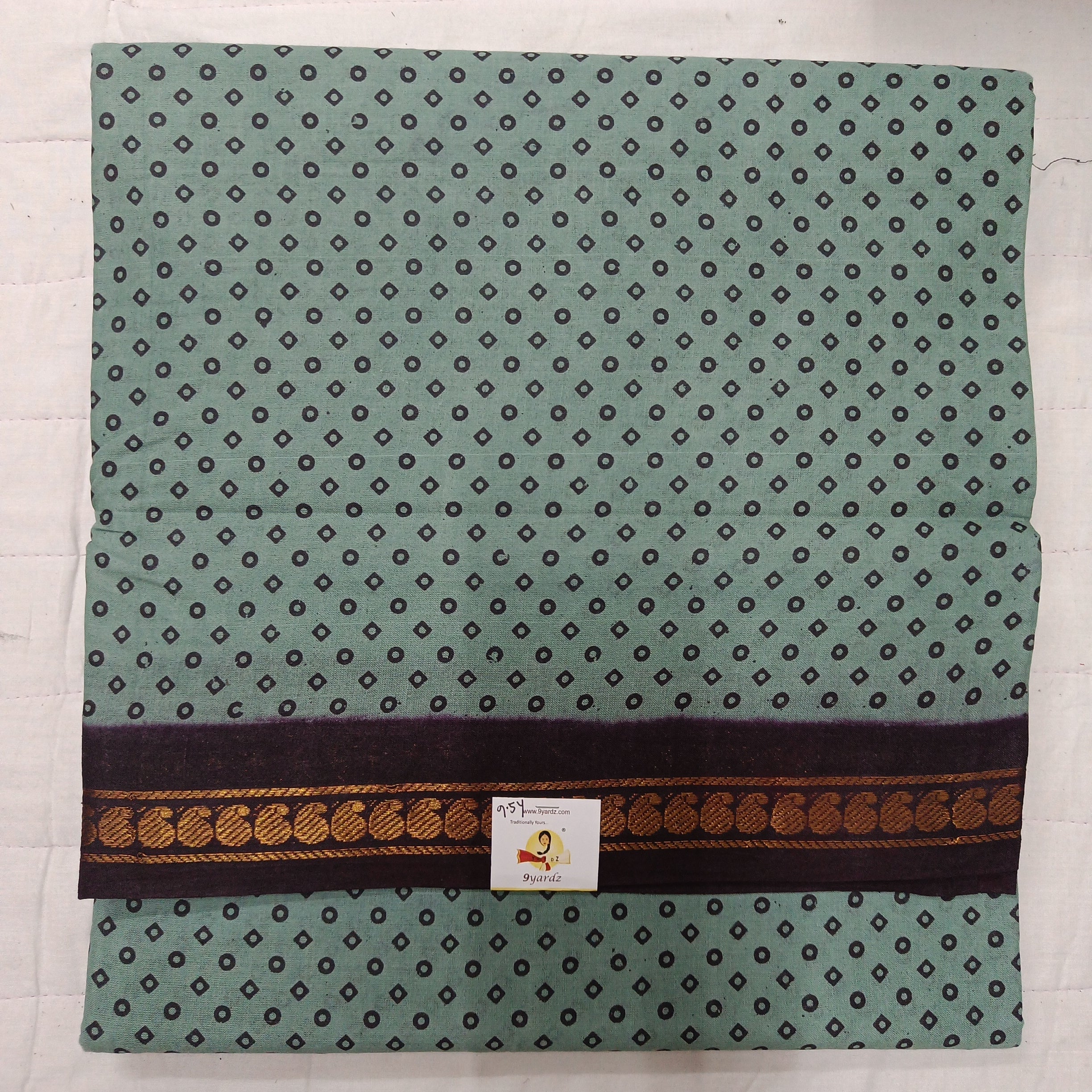 Sungudi cotton 9.5 yards madisar
