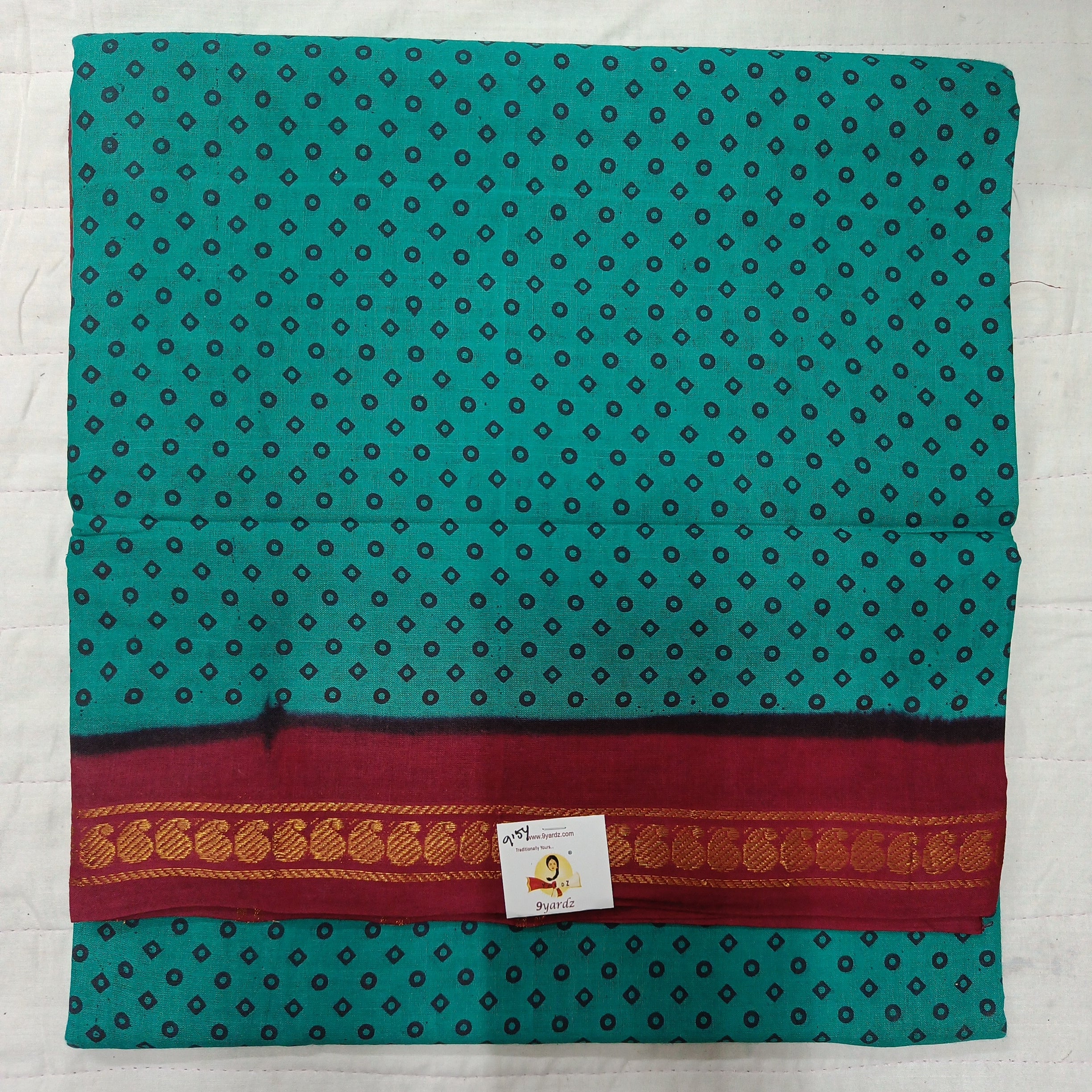 Sungudi cotton 9.5 yards madisar