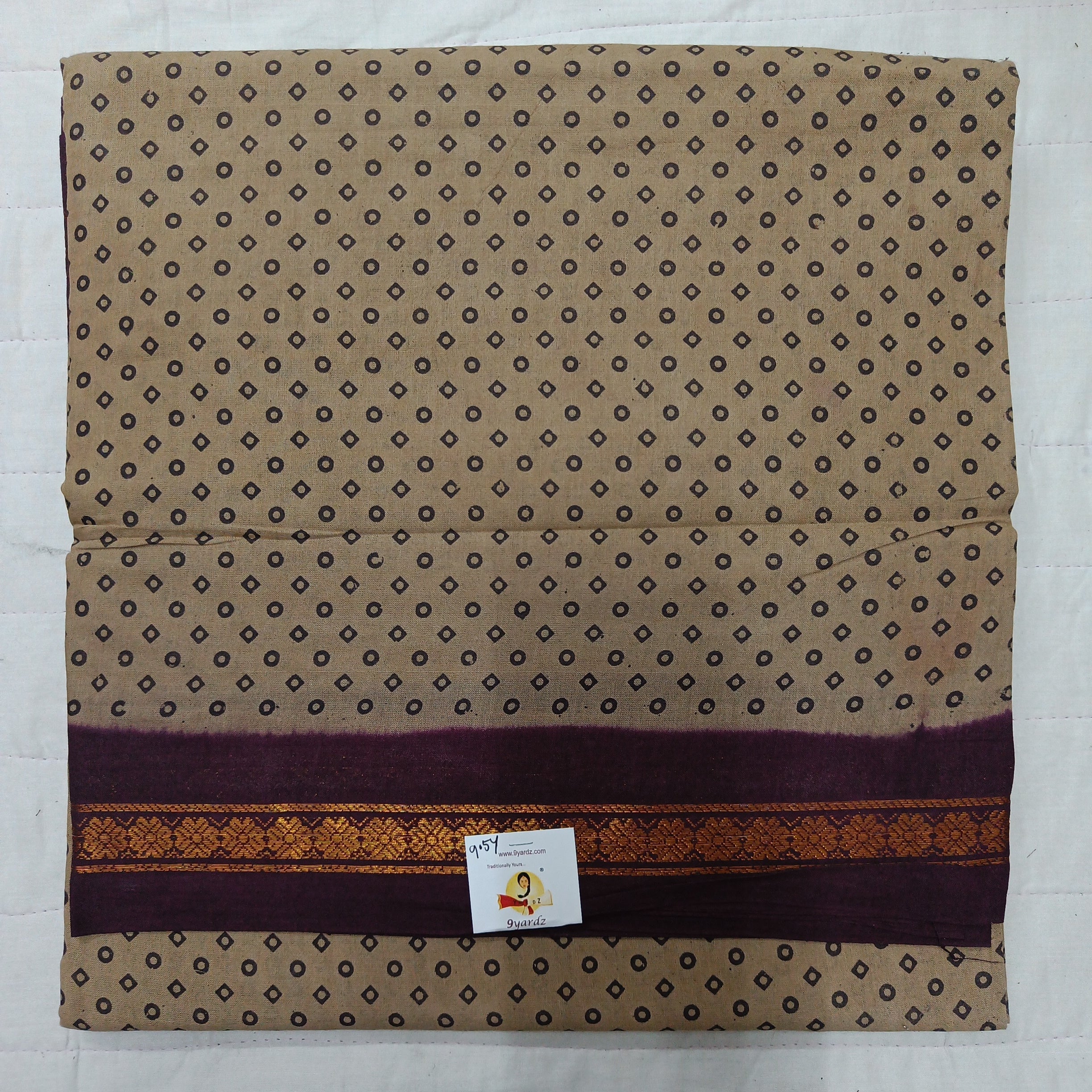 Sungudi cotton 9.5 yards madisar