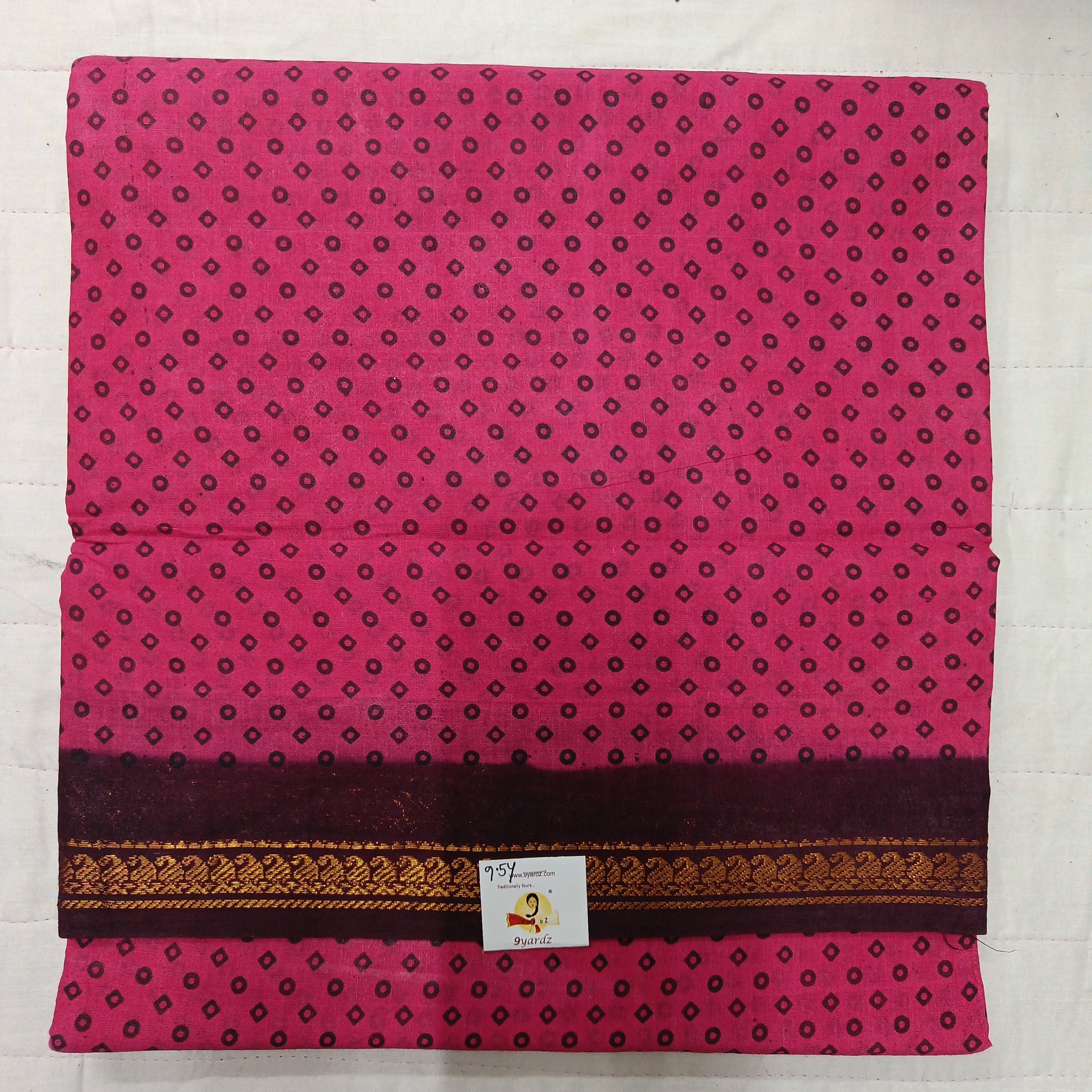 Sungudi cotton 9.5 yards madisar