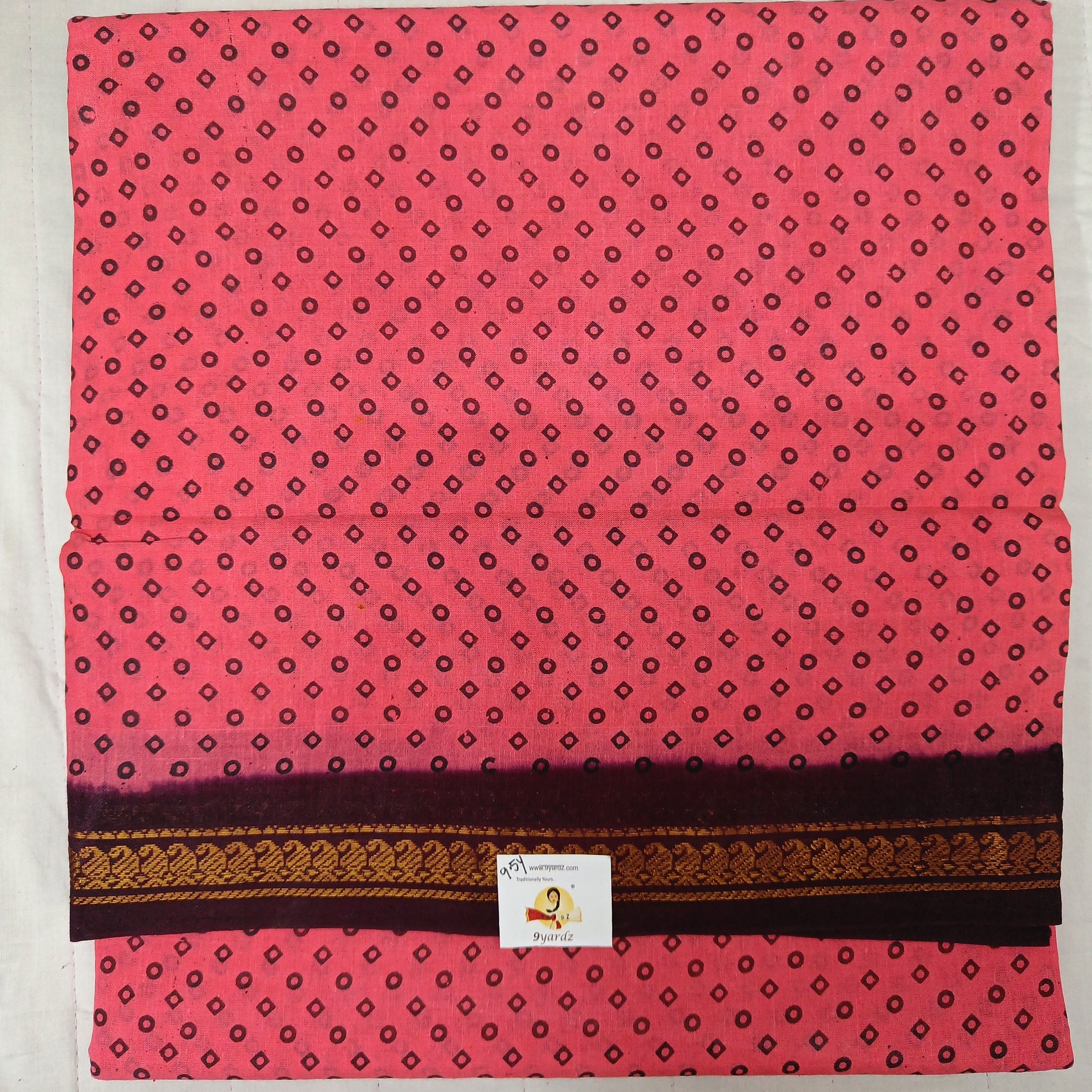 Sungudi cotton 9.5 yards madisar