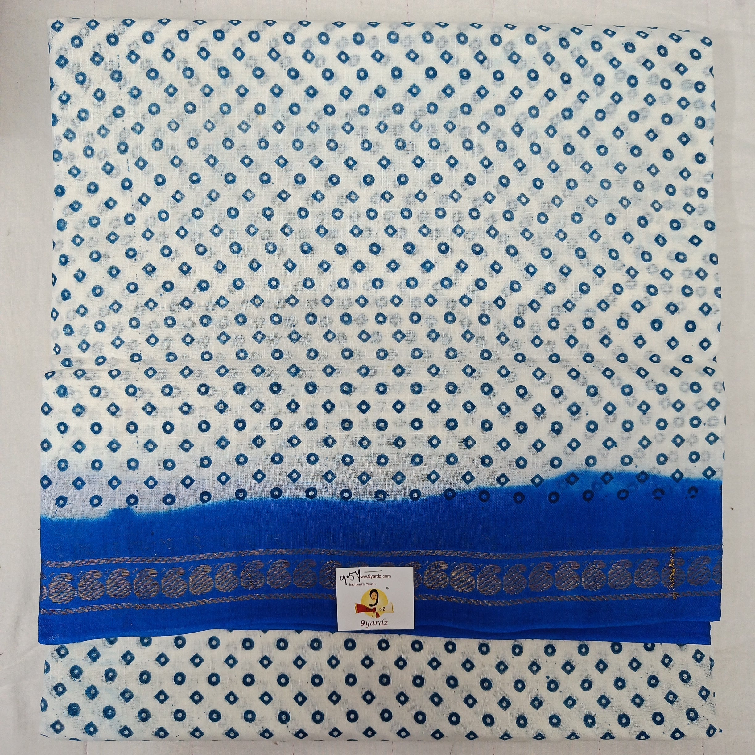 Sungudi cotton 9.5 yards madisar