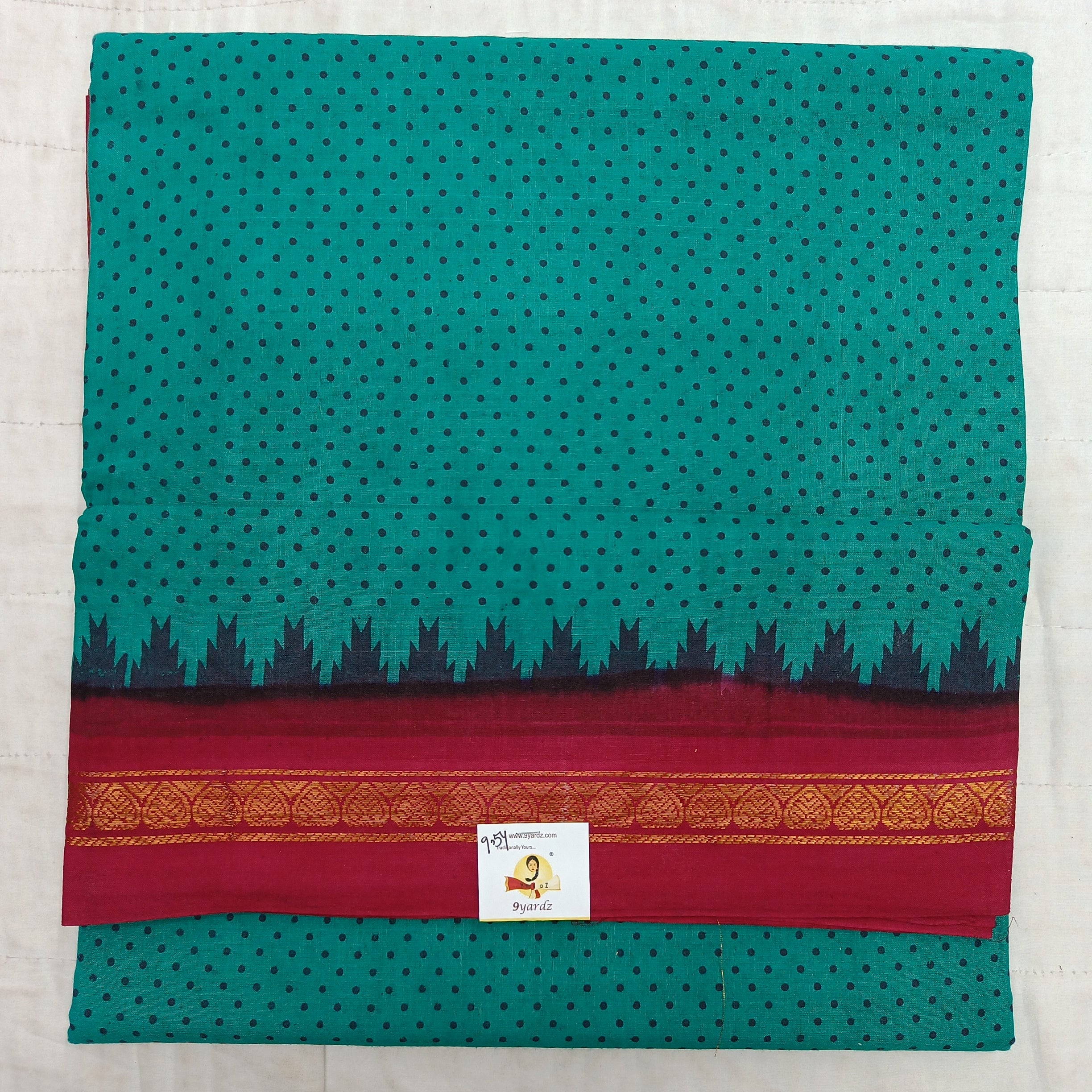 Sungudi cotton 9.5 yards madisar