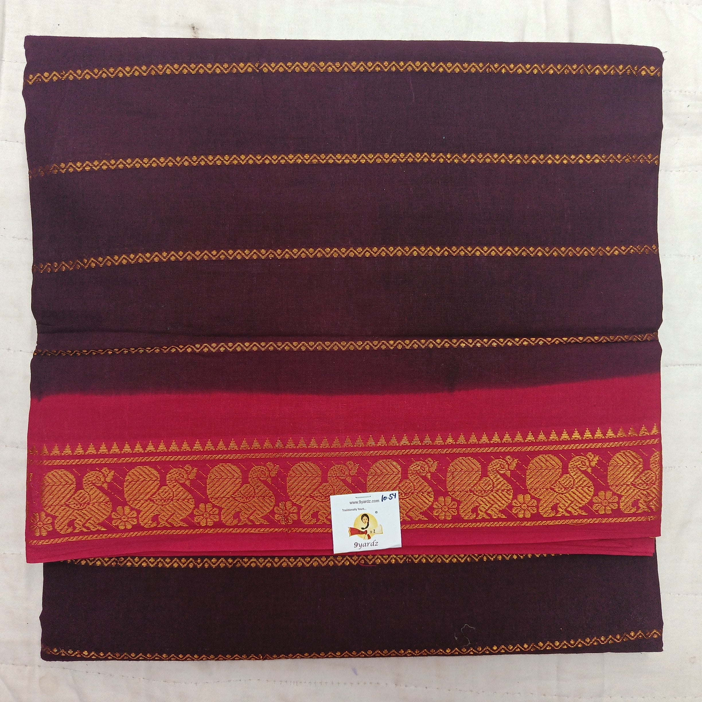 Sungudi cotton velthari 10.5 yards madisar