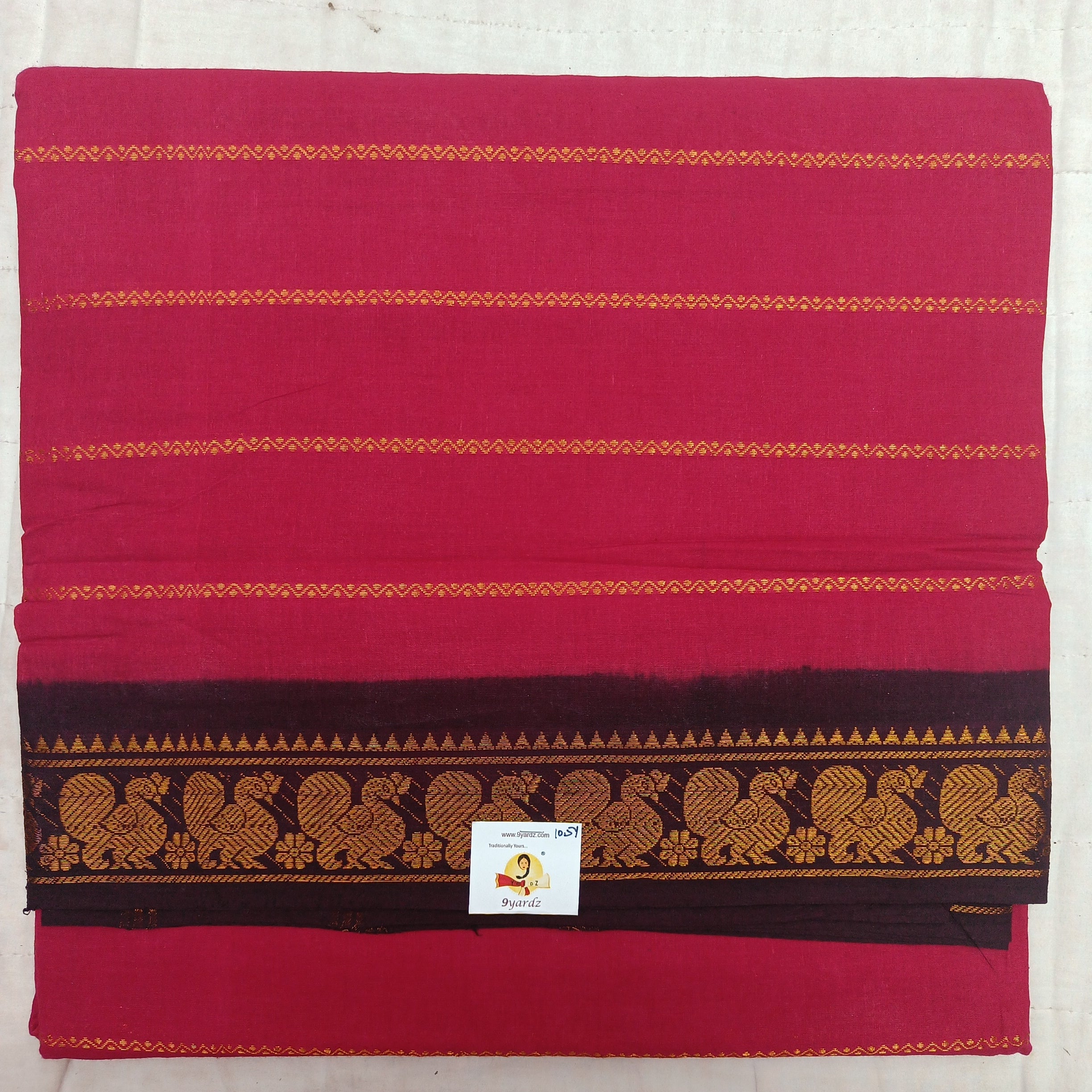 Sungudi cotton velthari 10.5 yards madisar