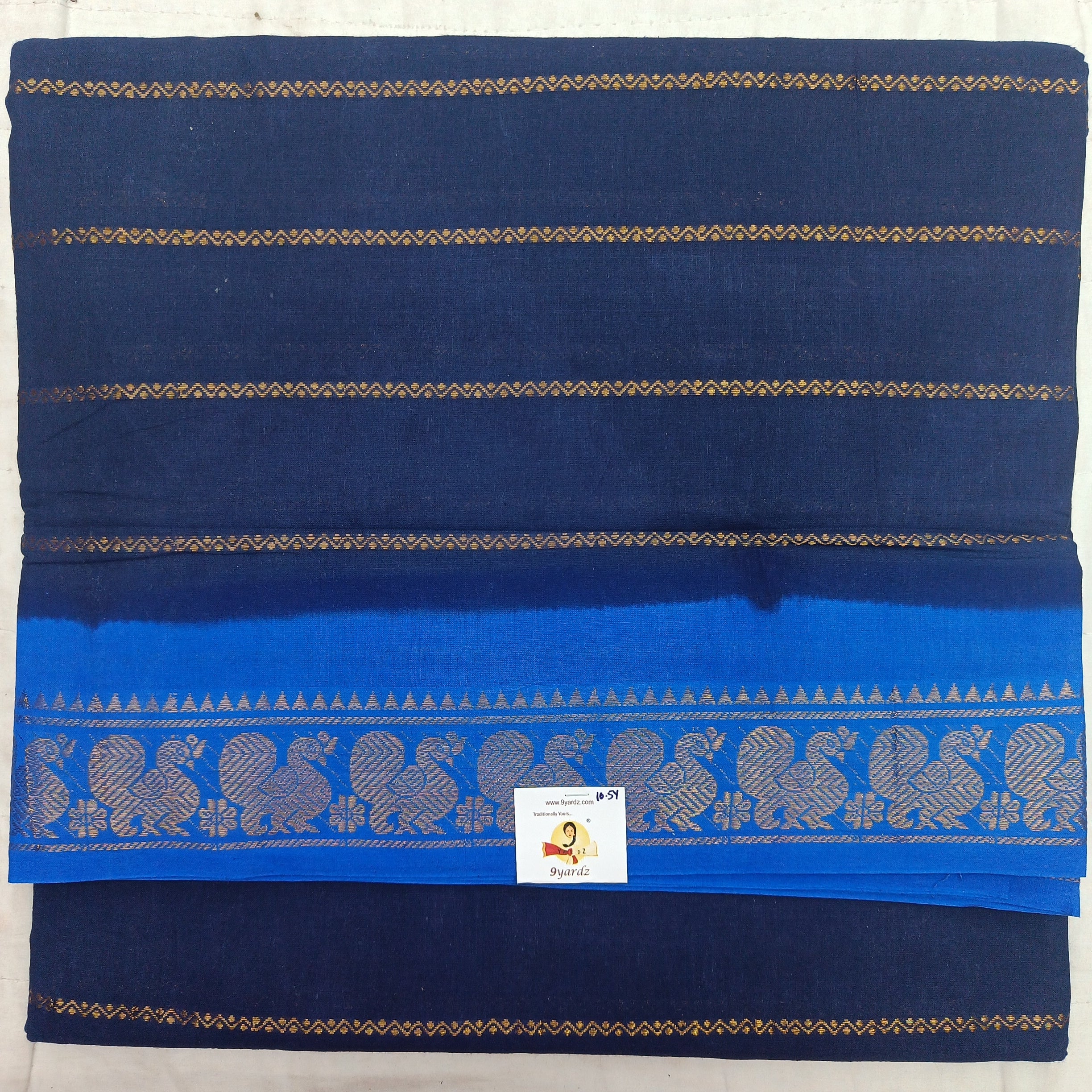 Sungudi cotton velthari 10.5 yards madisar