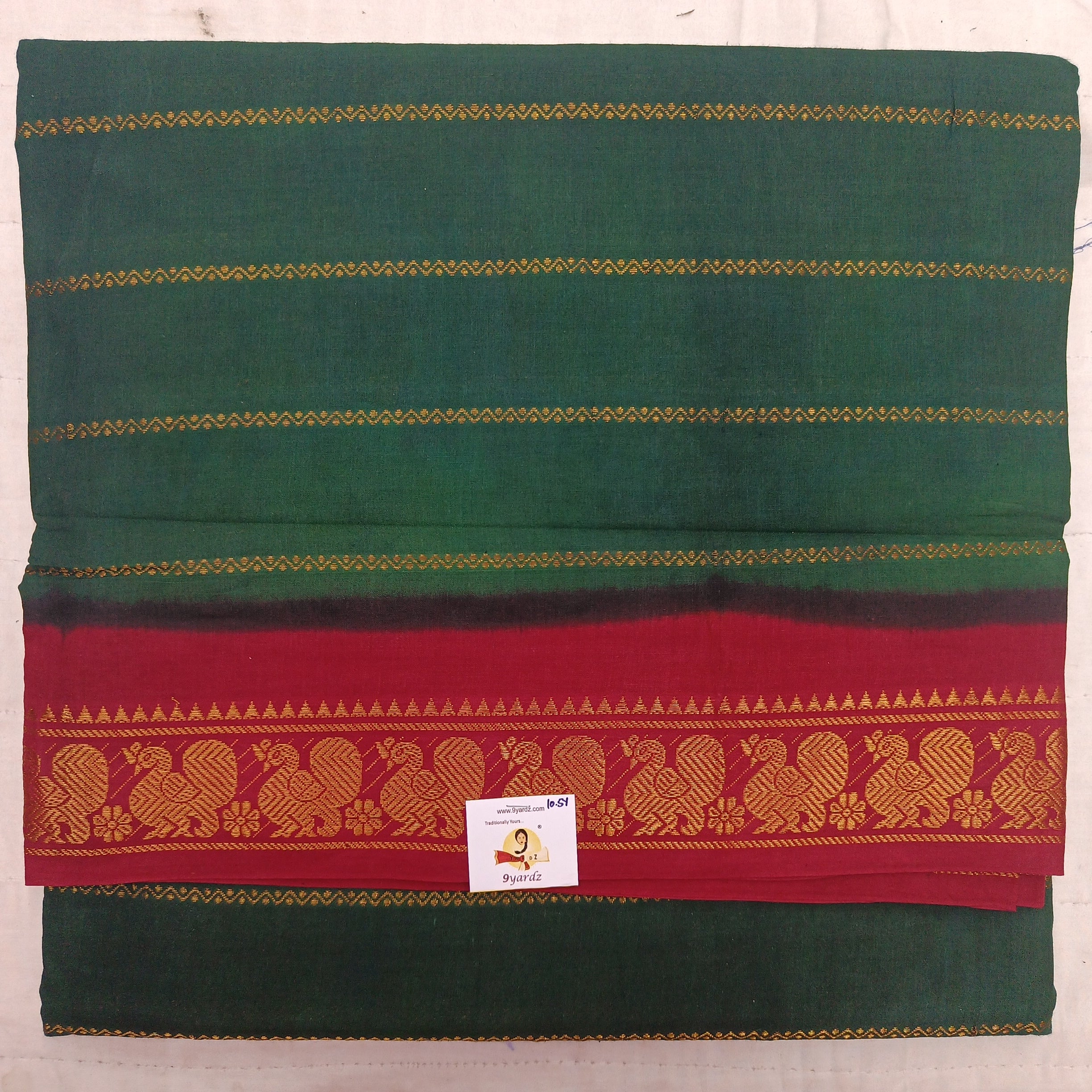 Sungudi cotton velthari 10.5 yards madisar