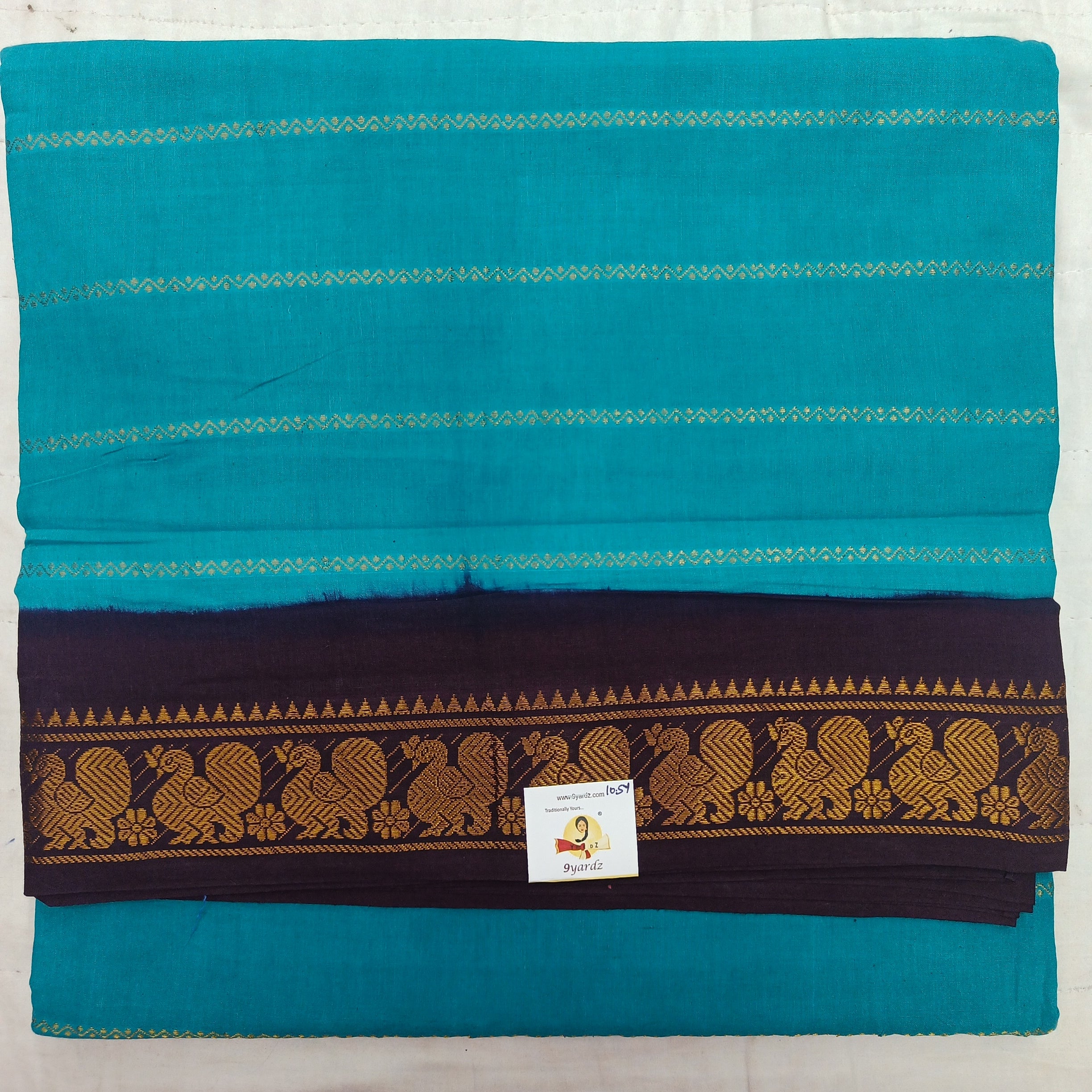 Sungudi cotton velthari 10.5 yards madisar