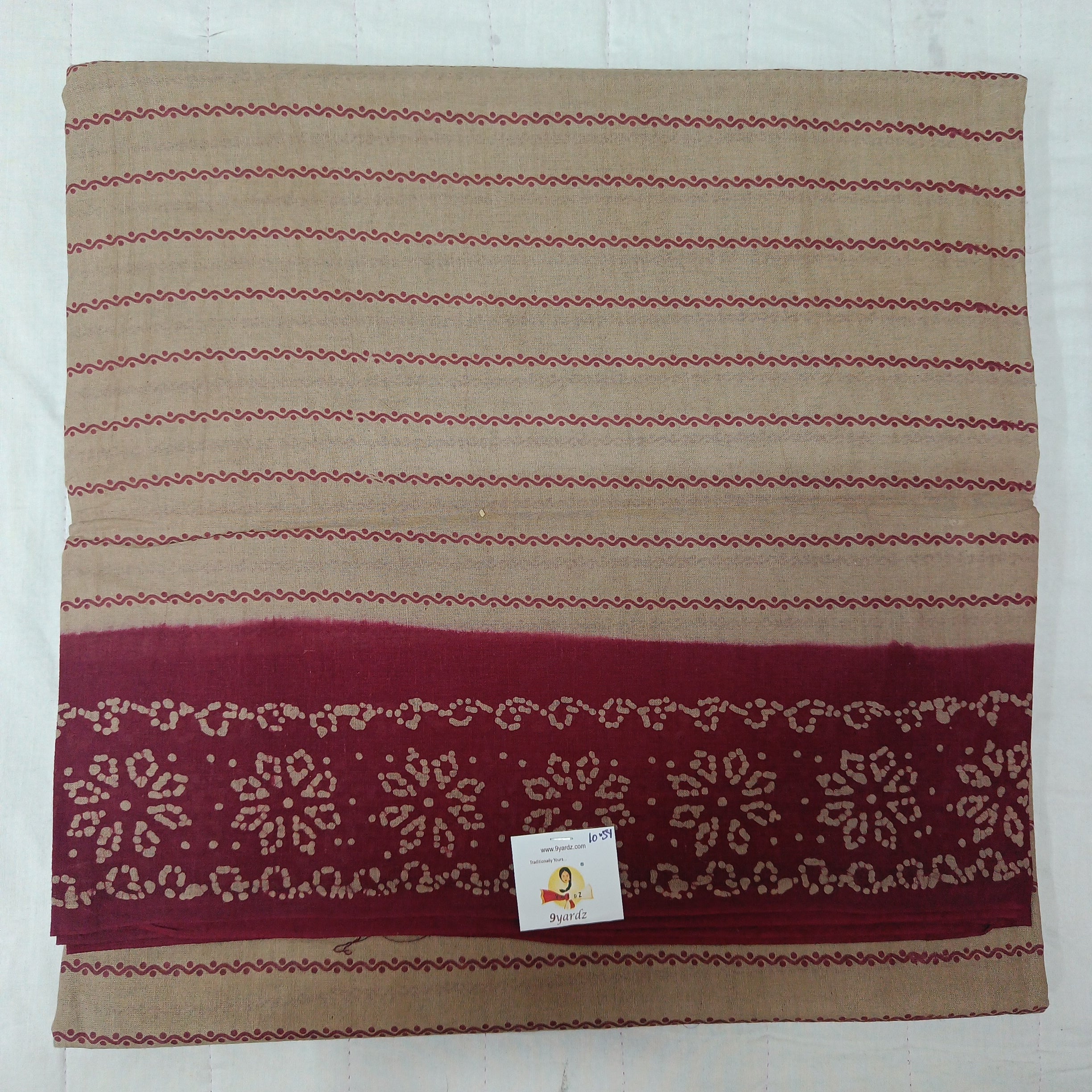 Sungudi cotton velthari 10.5 yards madisar