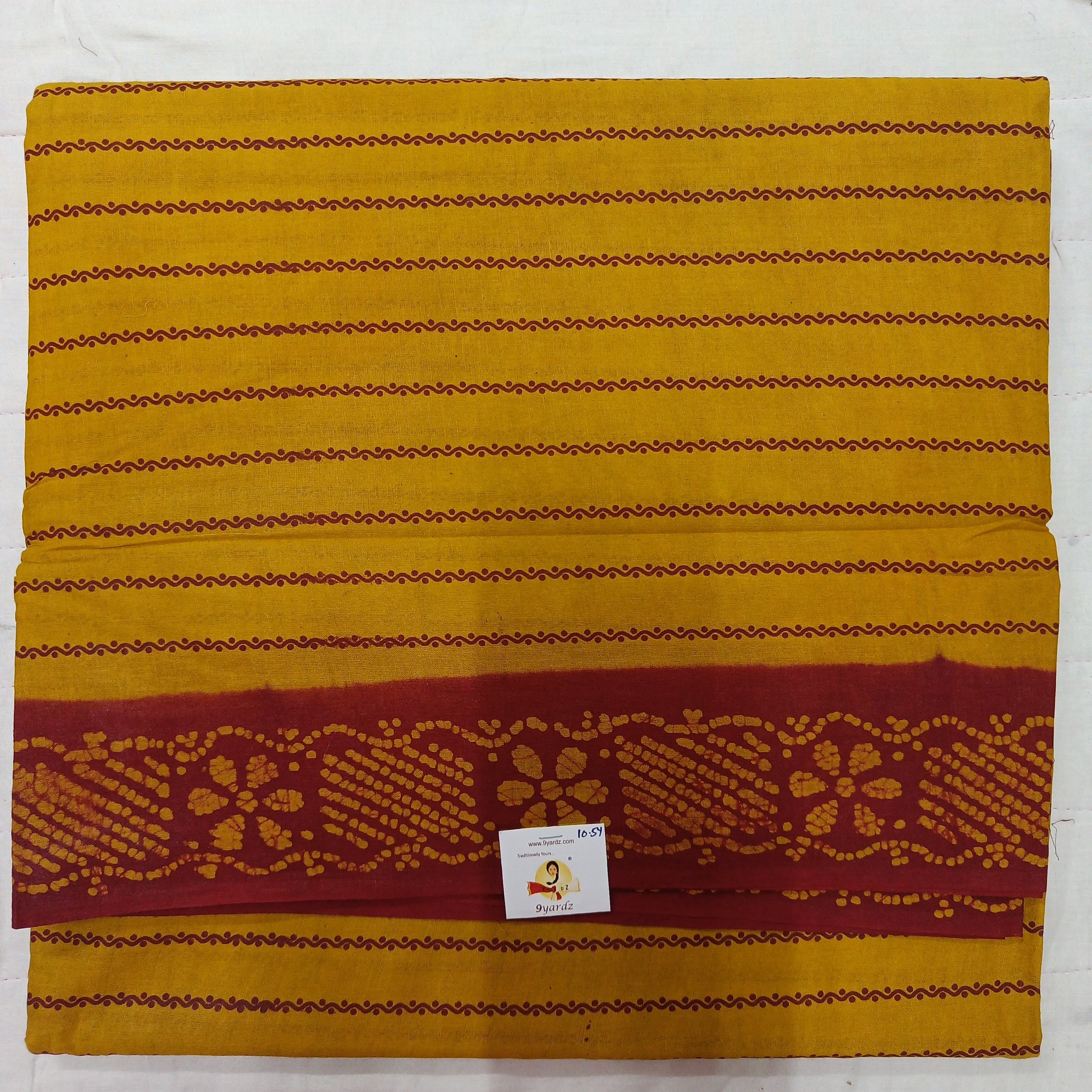 Sungudi cotton velthari 10.5 yards madisar
