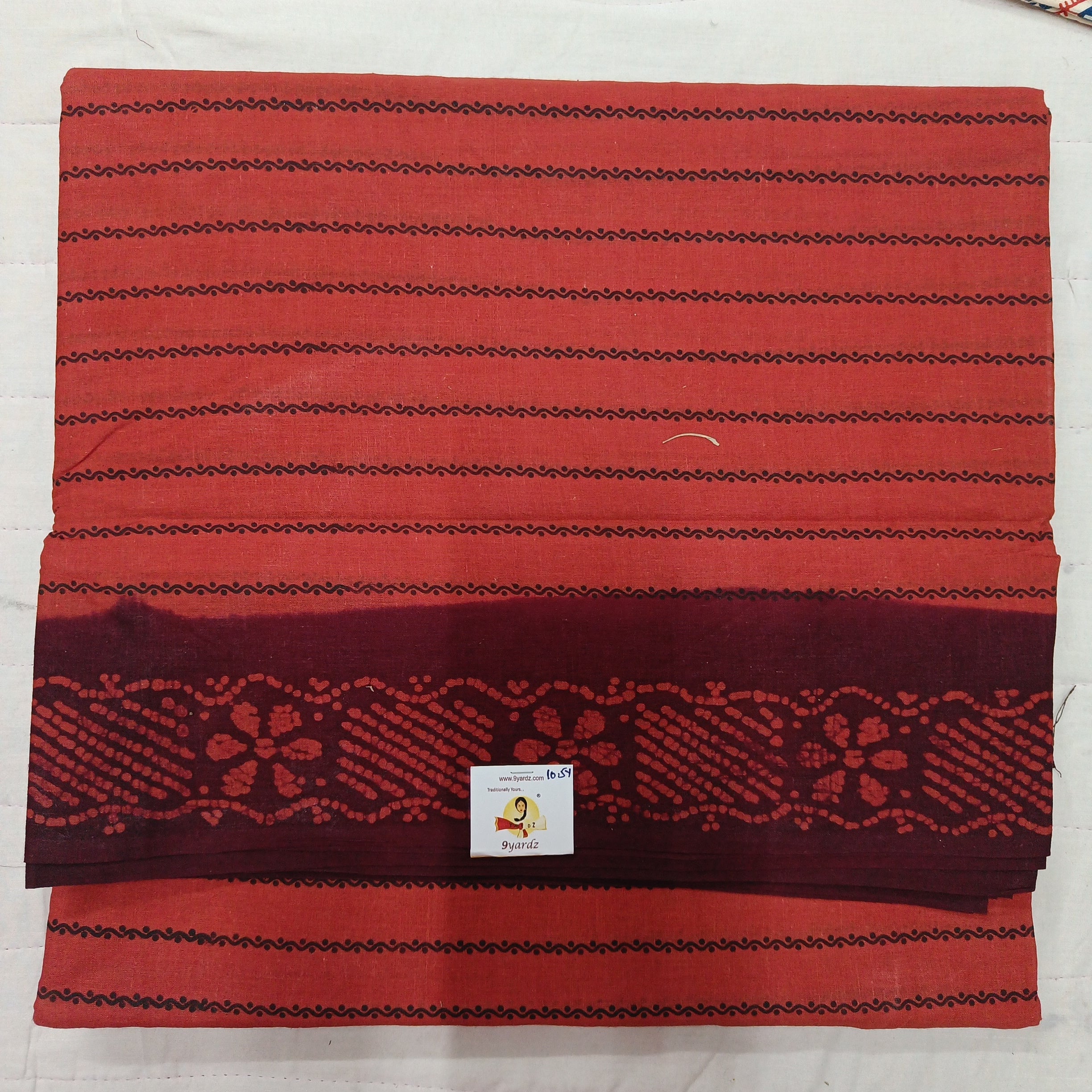 Sungudi cotton velthari 10.5 yards madisar