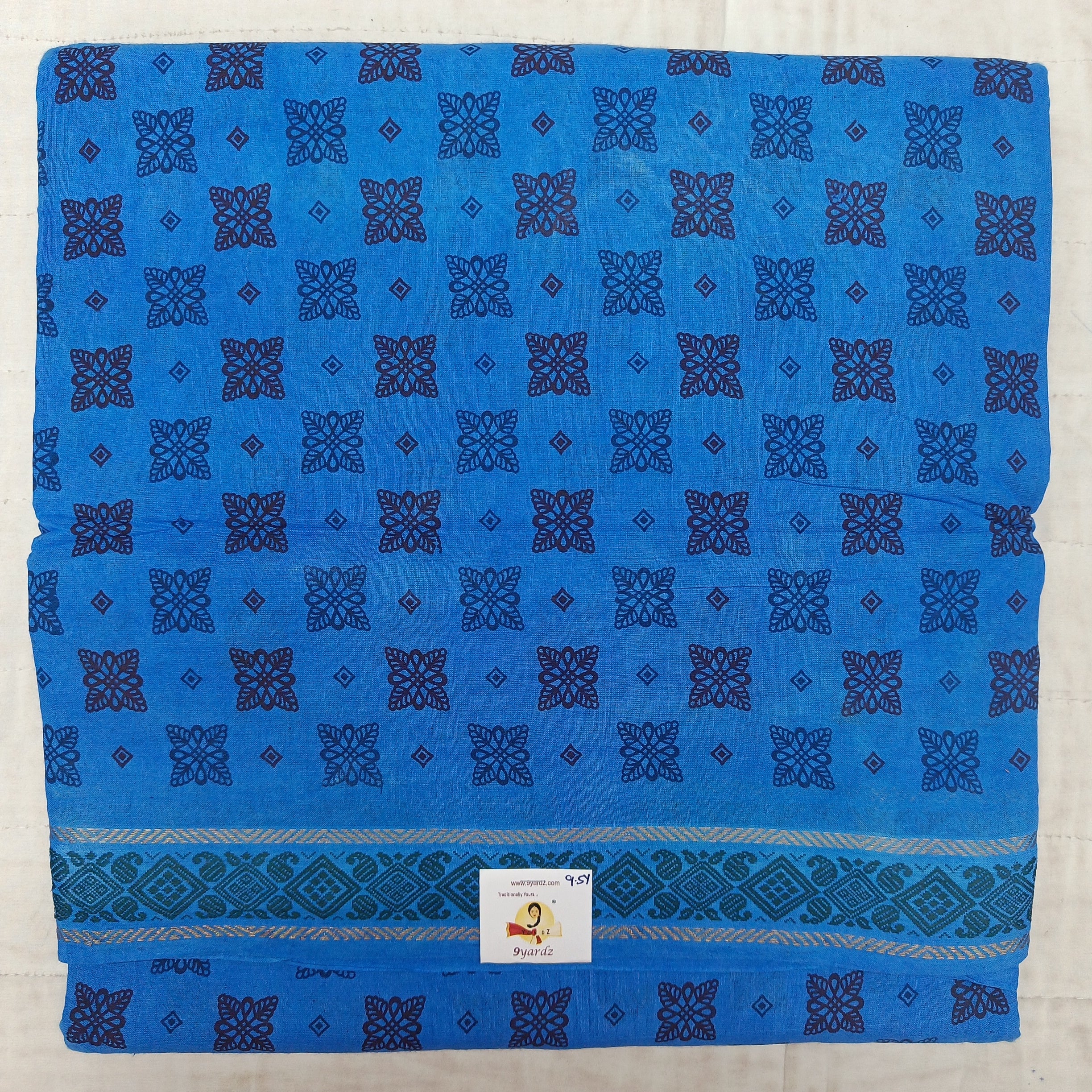 Sungudi cotton 9.5 yards madisar