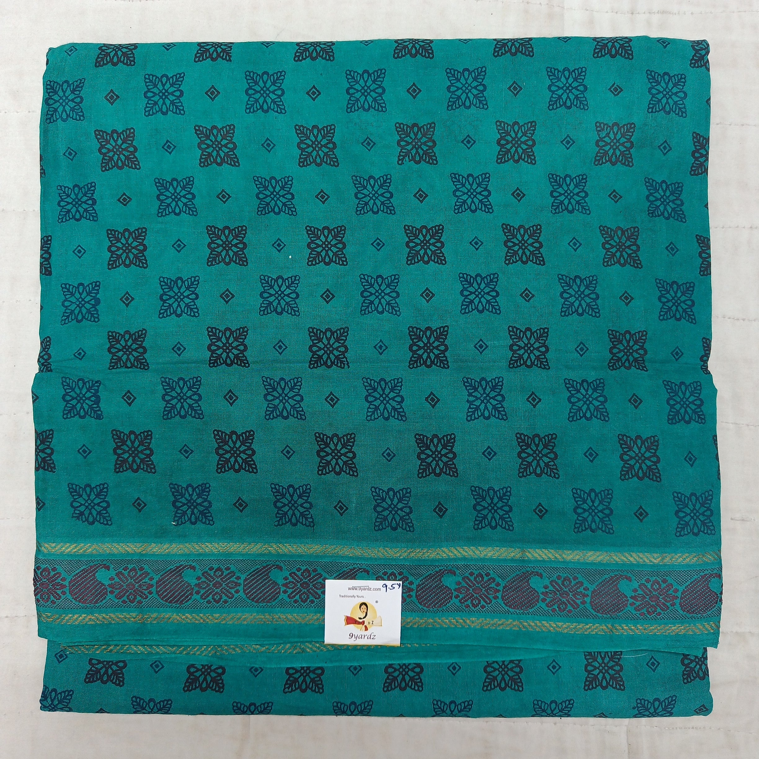 Sungudi cotton 9.5 yards madisar
