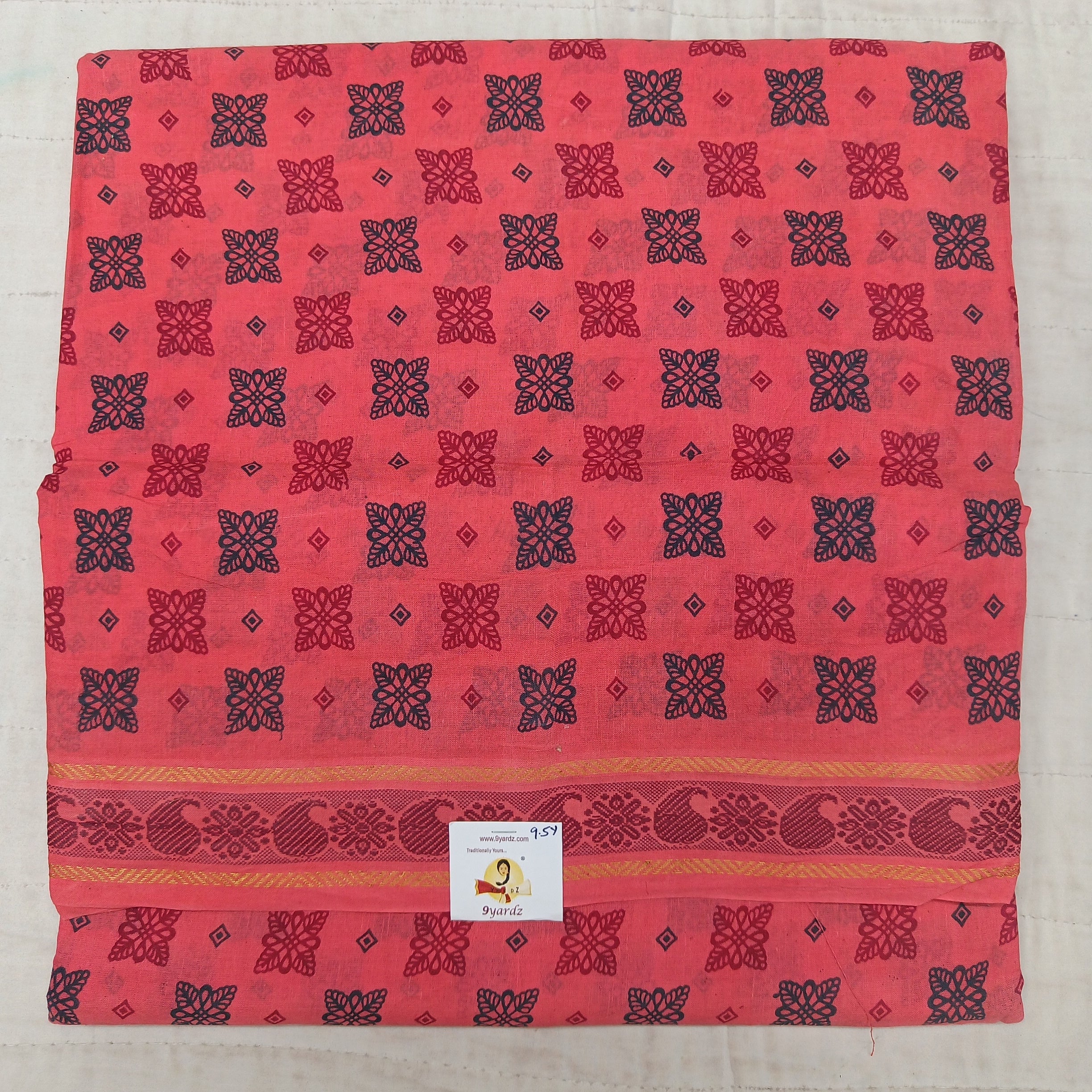 Sungudi cotton 9.5 yards madisar