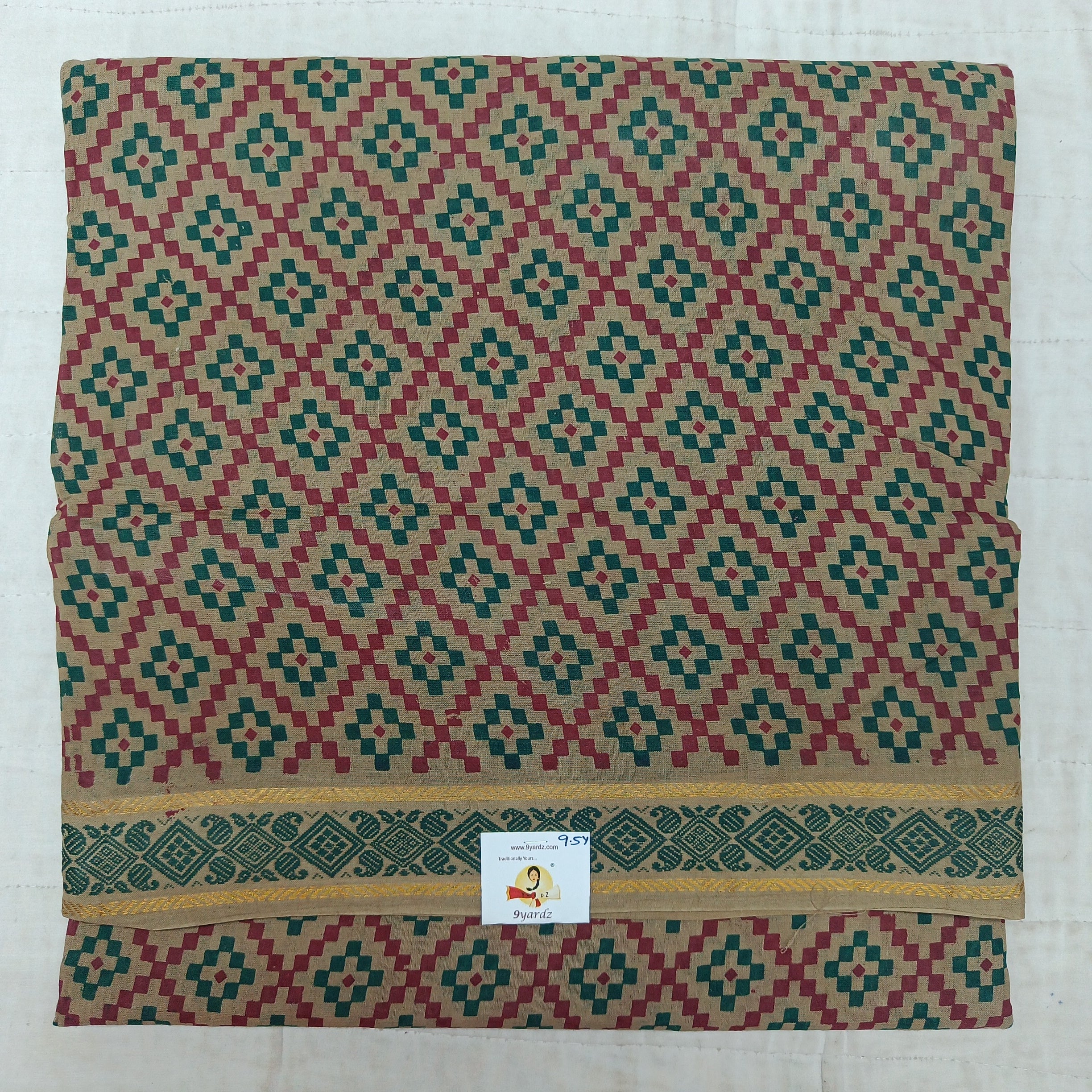 Sungudi cotton 9.5 yards madisar