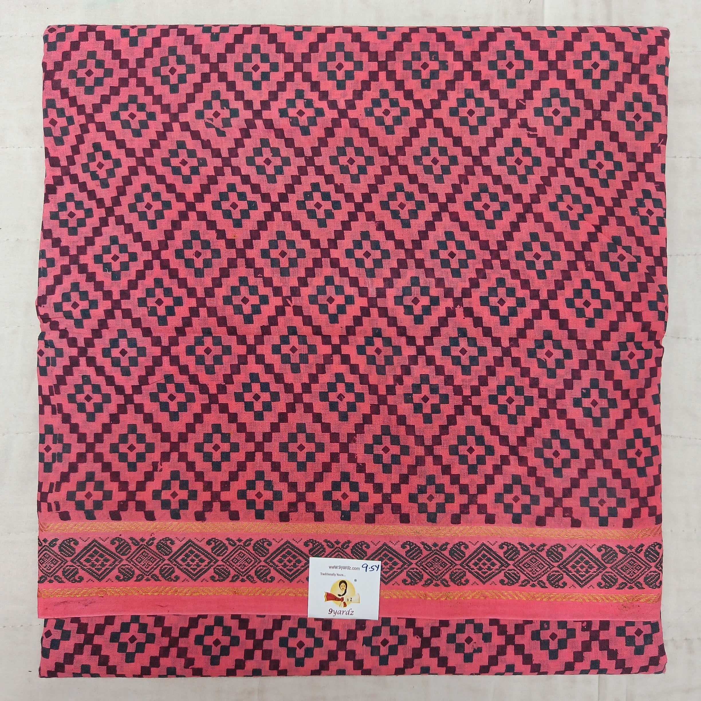 Sungudi cotton 9.5 yards madisar