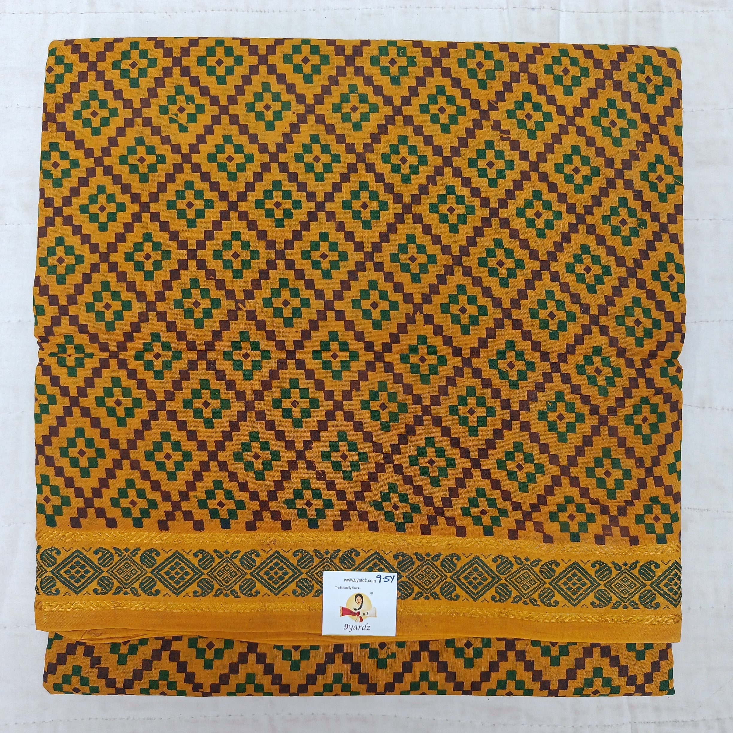 Sungudi cotton 9.5 yards madisar