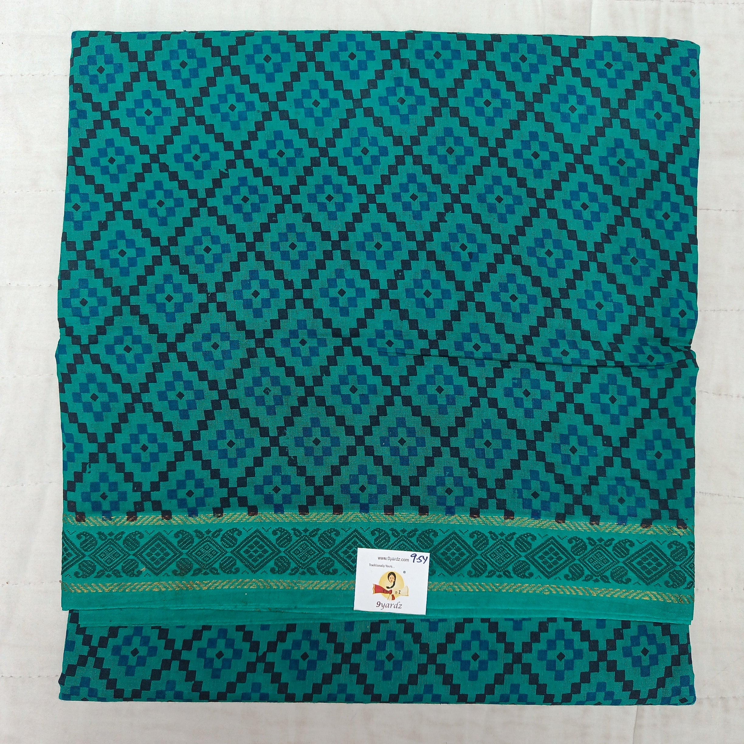 Sungudi cotton 9.5 yards madisar