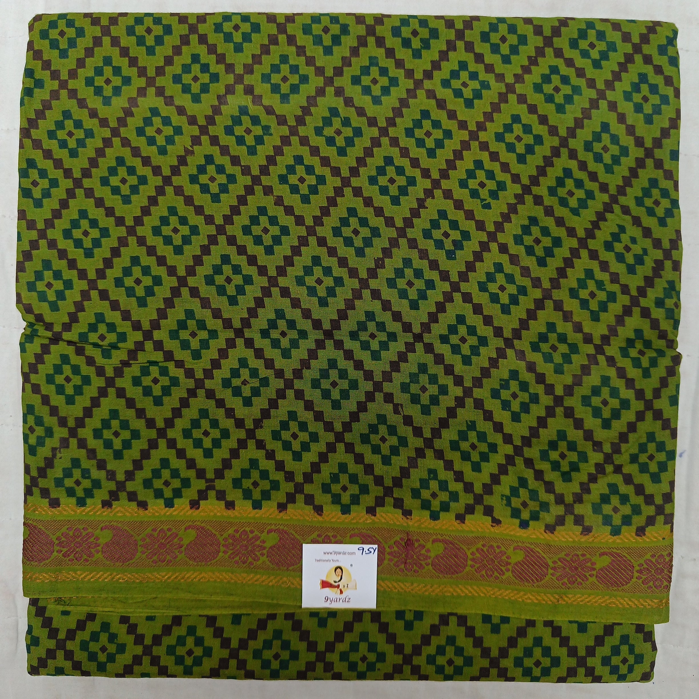 Sungudi cotton 9.5 yards madisar